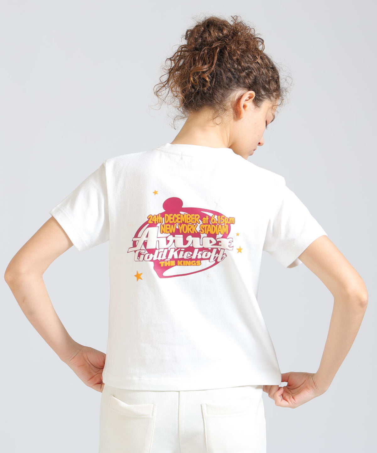 GOLD KICKOFF PUFF PRINT T-SHIRT