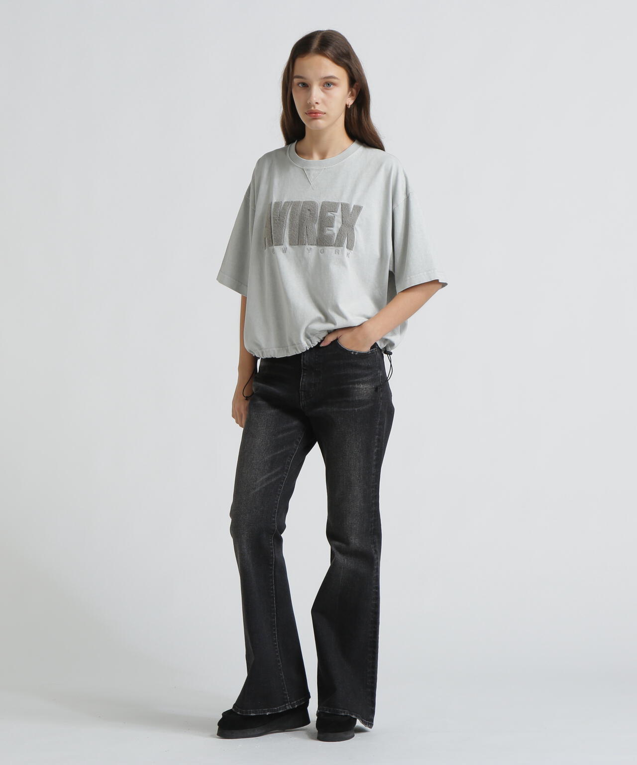 《直営店限定》FADE WASH SAGARA LOGO T-SHIRT