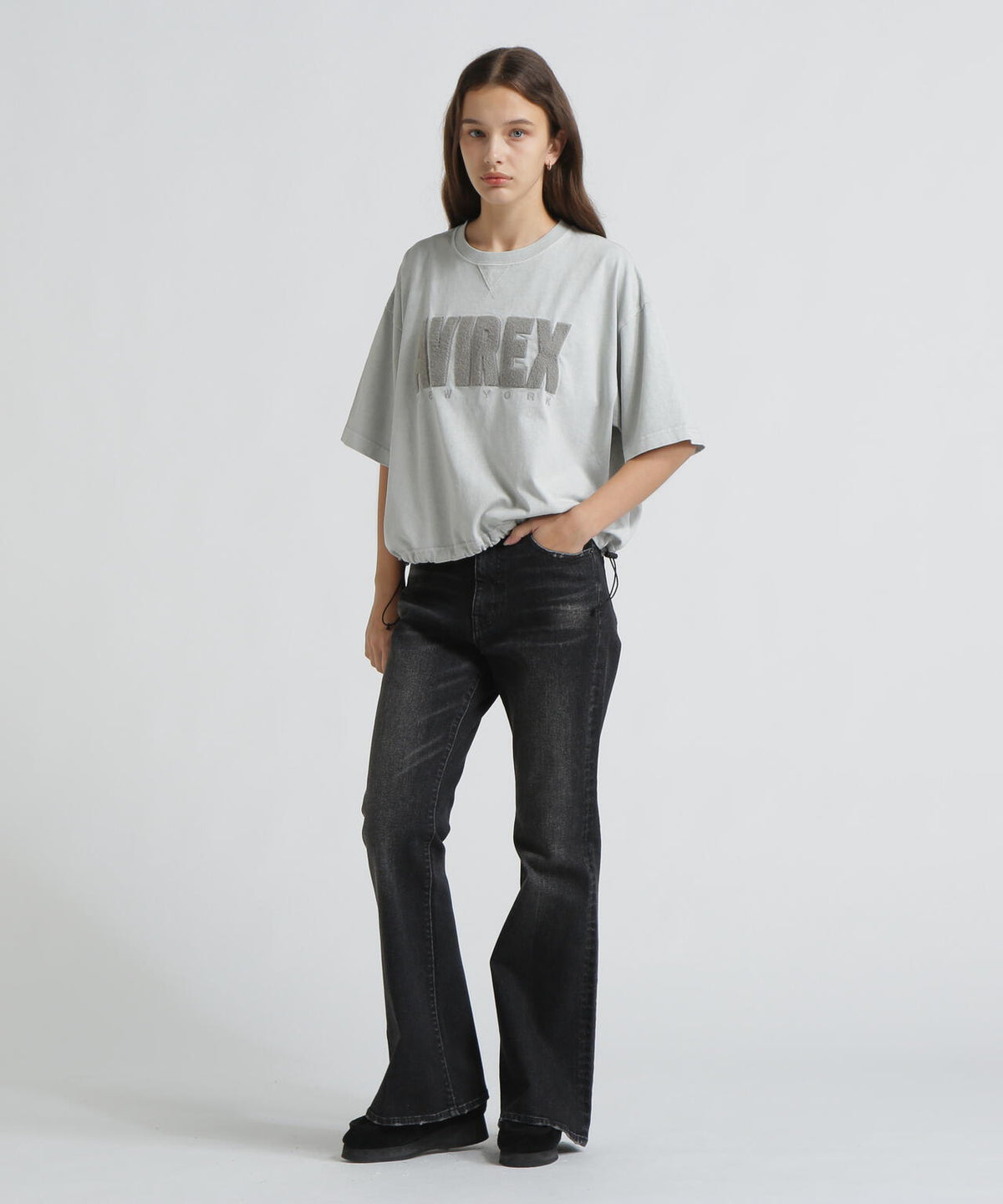 《直営店限定》FADE WASH SAGARA LOGO T-SHIRT