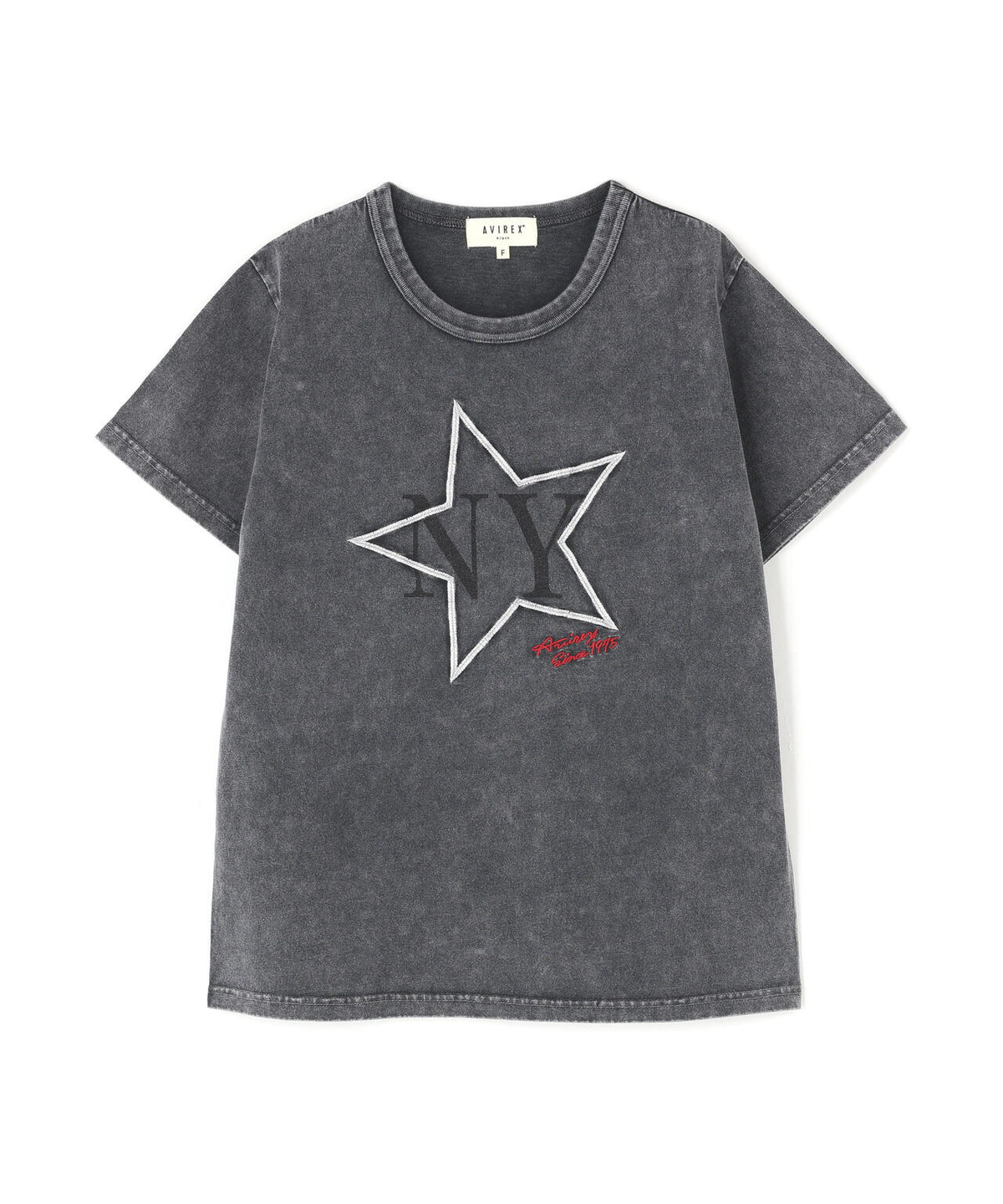 《WOMAN/直営店限定》FADE WASH T‐SHIRT WITH STAR EMBROIDERY