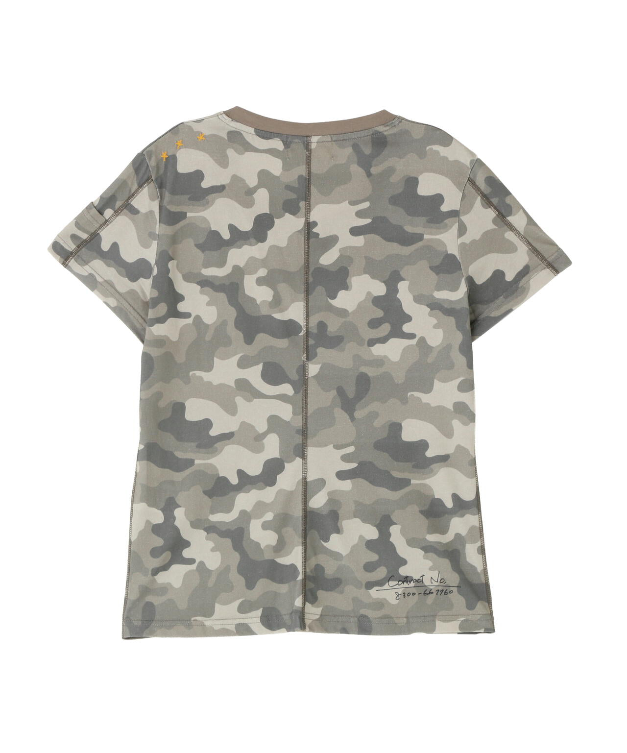 《直営店限定》KEY NECK EMBROIDERY T-SHIRT
