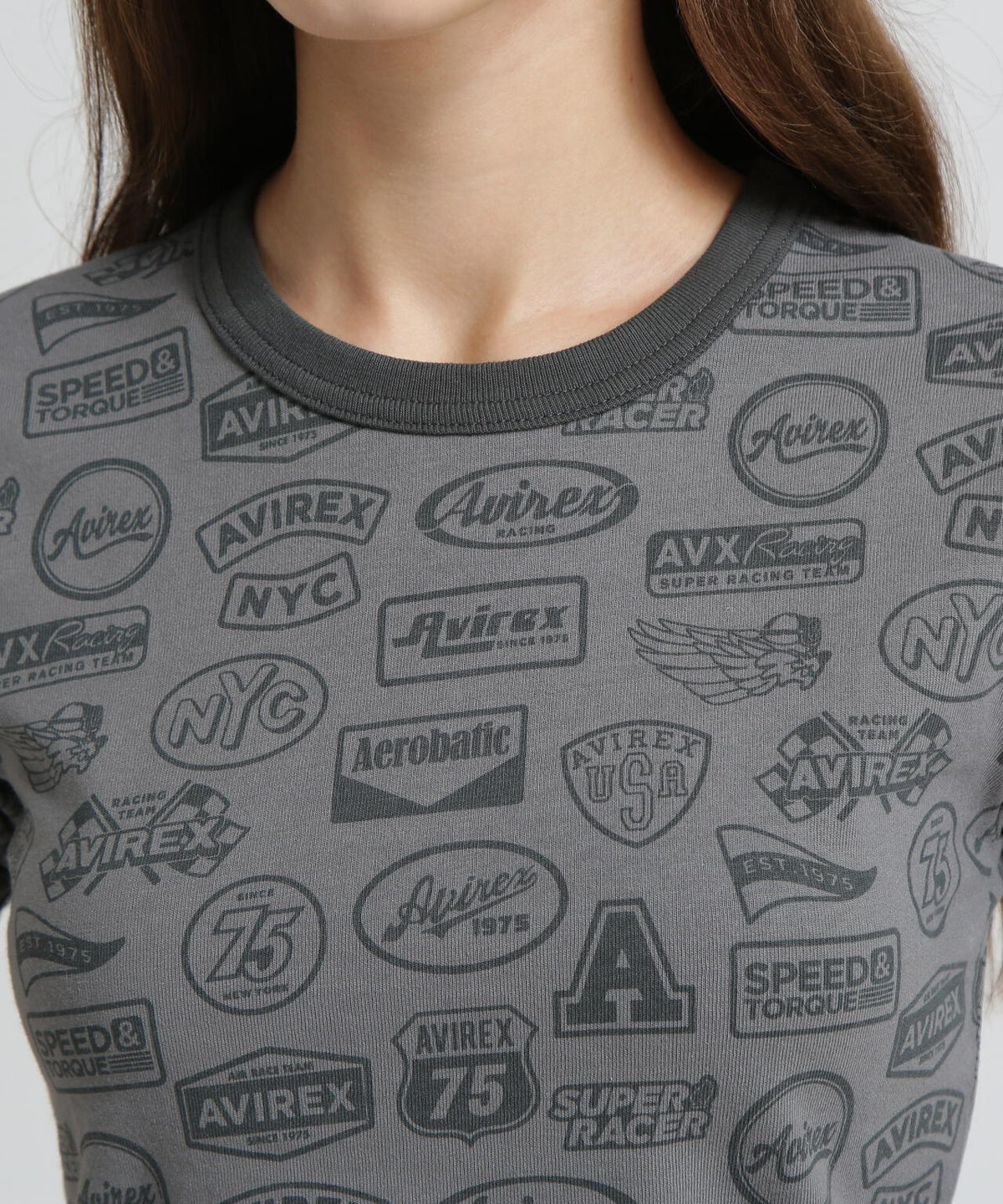 《直営店限定》S/S RINGER PATCH MOTIF FULL PRINT T-SHIRT