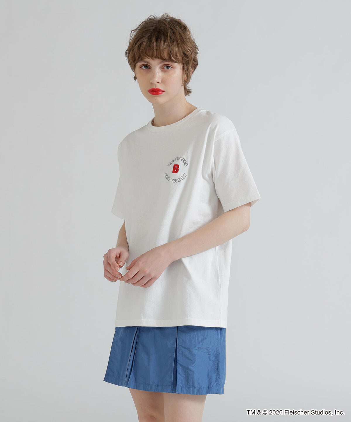 《AVIREX × Betty Boop》VARSITY LOGO S/S T-SHIRT