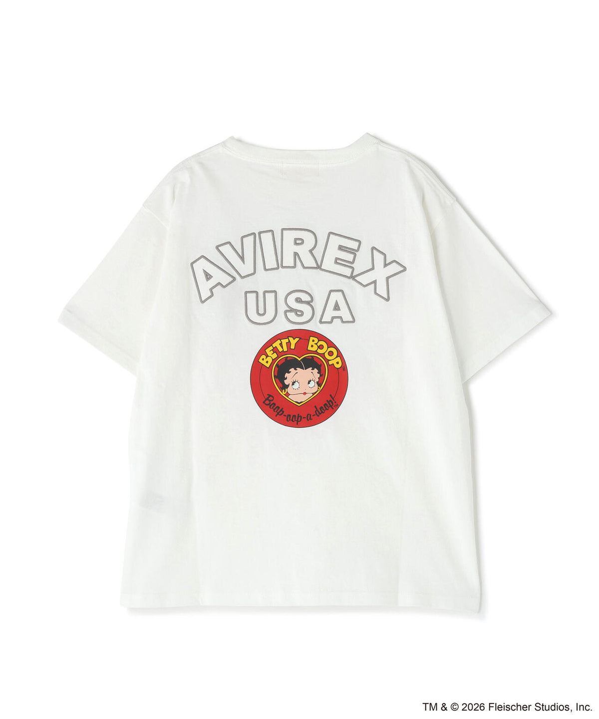 《AVIREX × Betty Boop》VARSITY LOGO S/S T-SHIRT