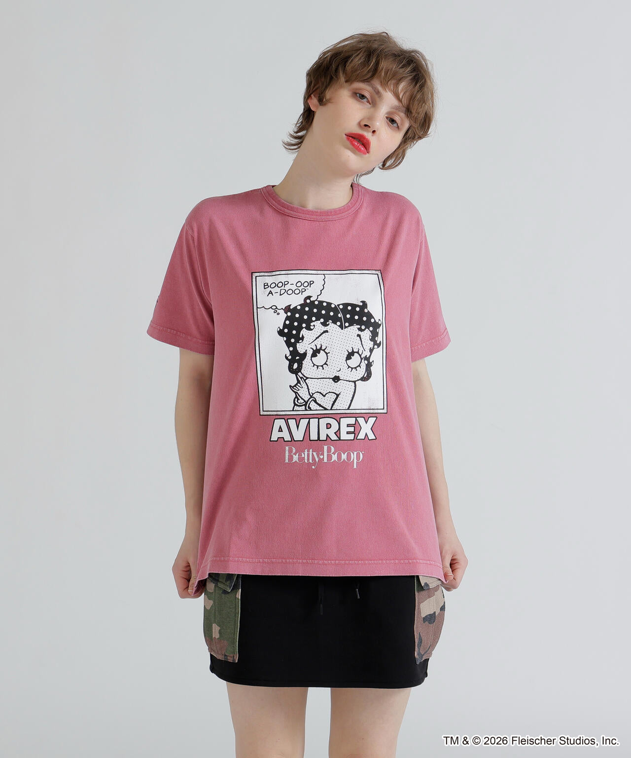 《AVIREX × Betty Boop》FADE WASH S/S T-SHIRT