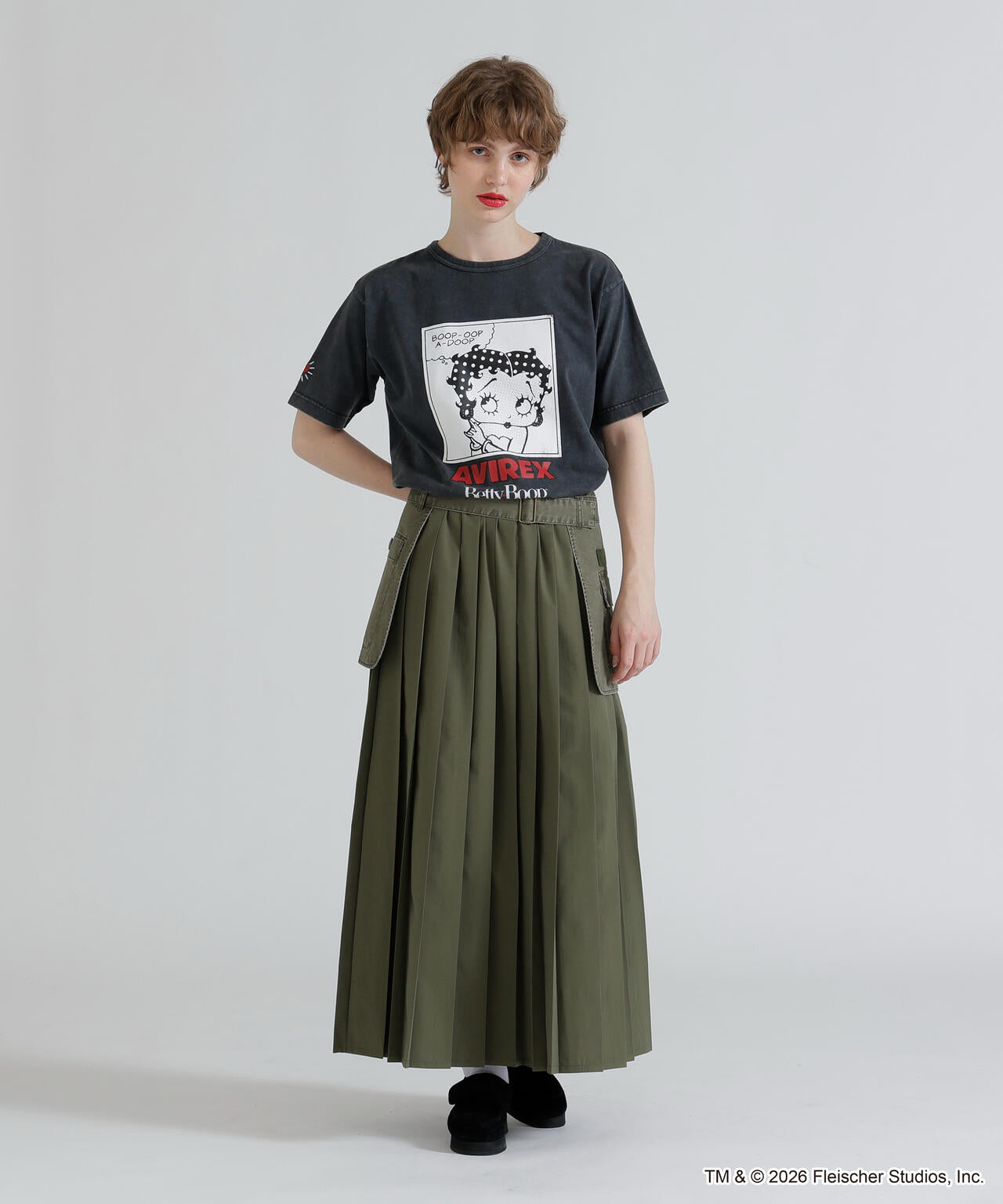 《AVIREX × Betty Boop》FADE WASH S/S T-SHIRT