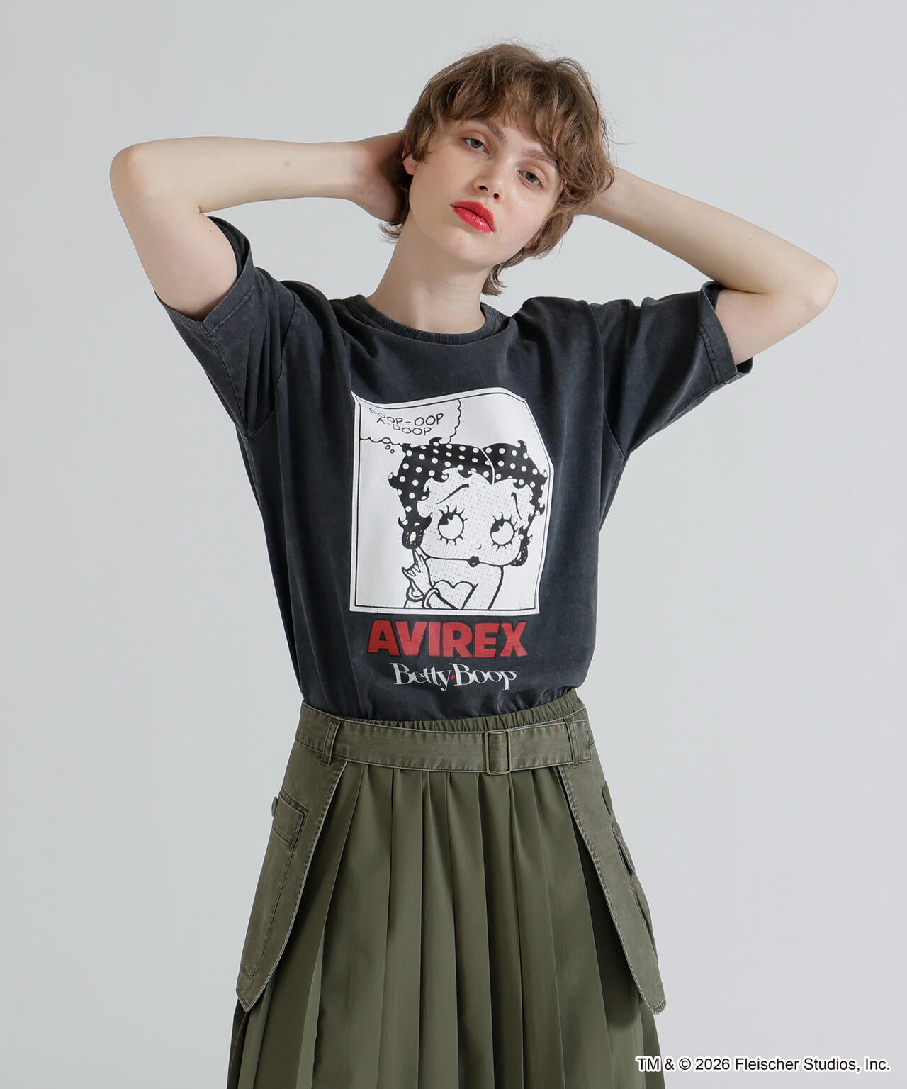 《AVIREX × Betty Boop》FADE WASH S/S T-SHIRT