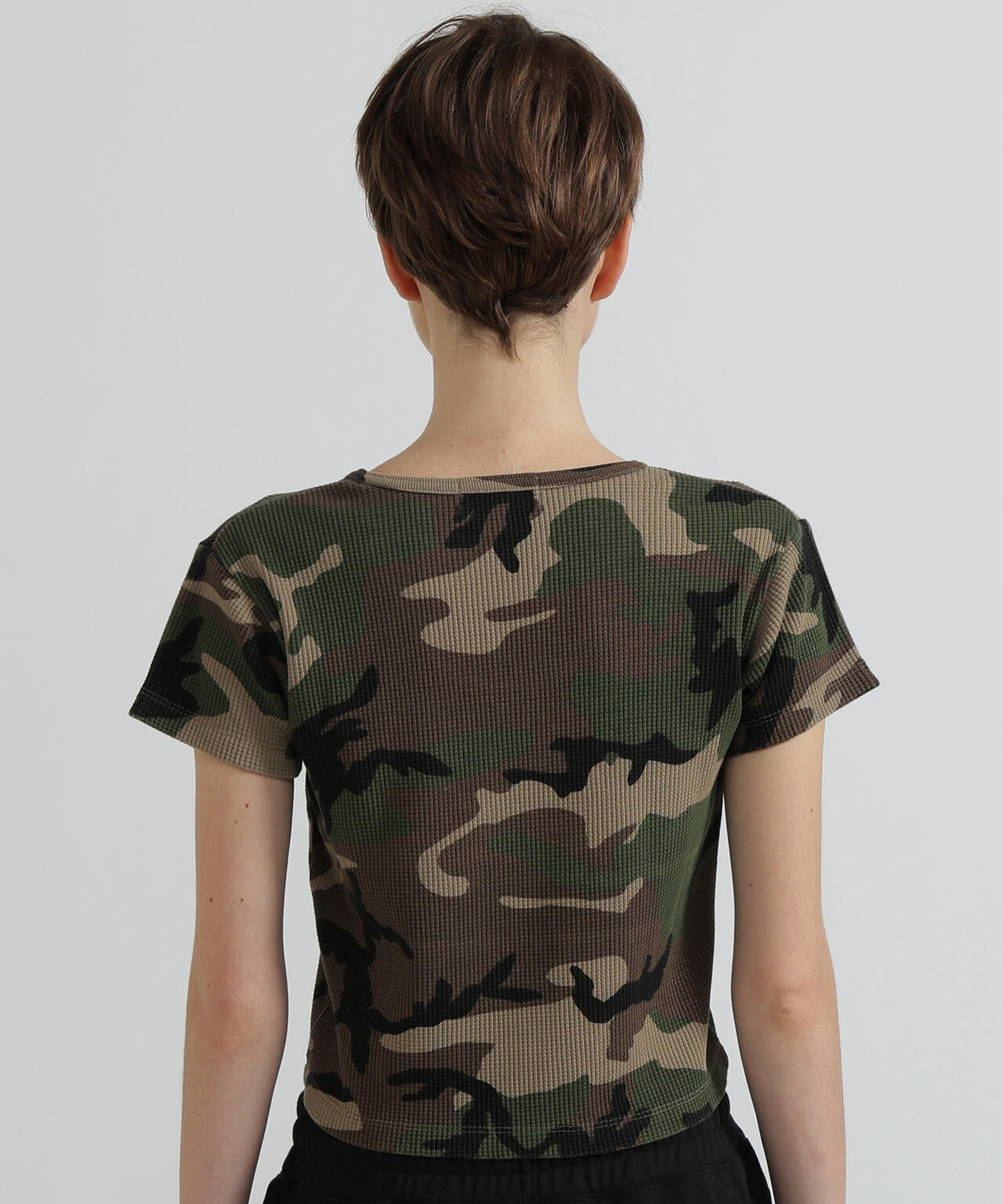 《直営店限定》CAMO WAFFLE MINI T-SHIRT