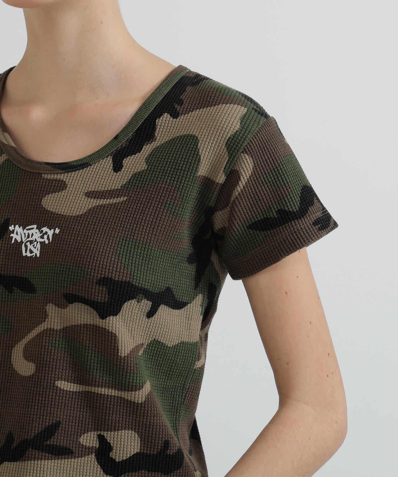 《直営店限定》CAMO WAFFLE MINI T-SHIRT