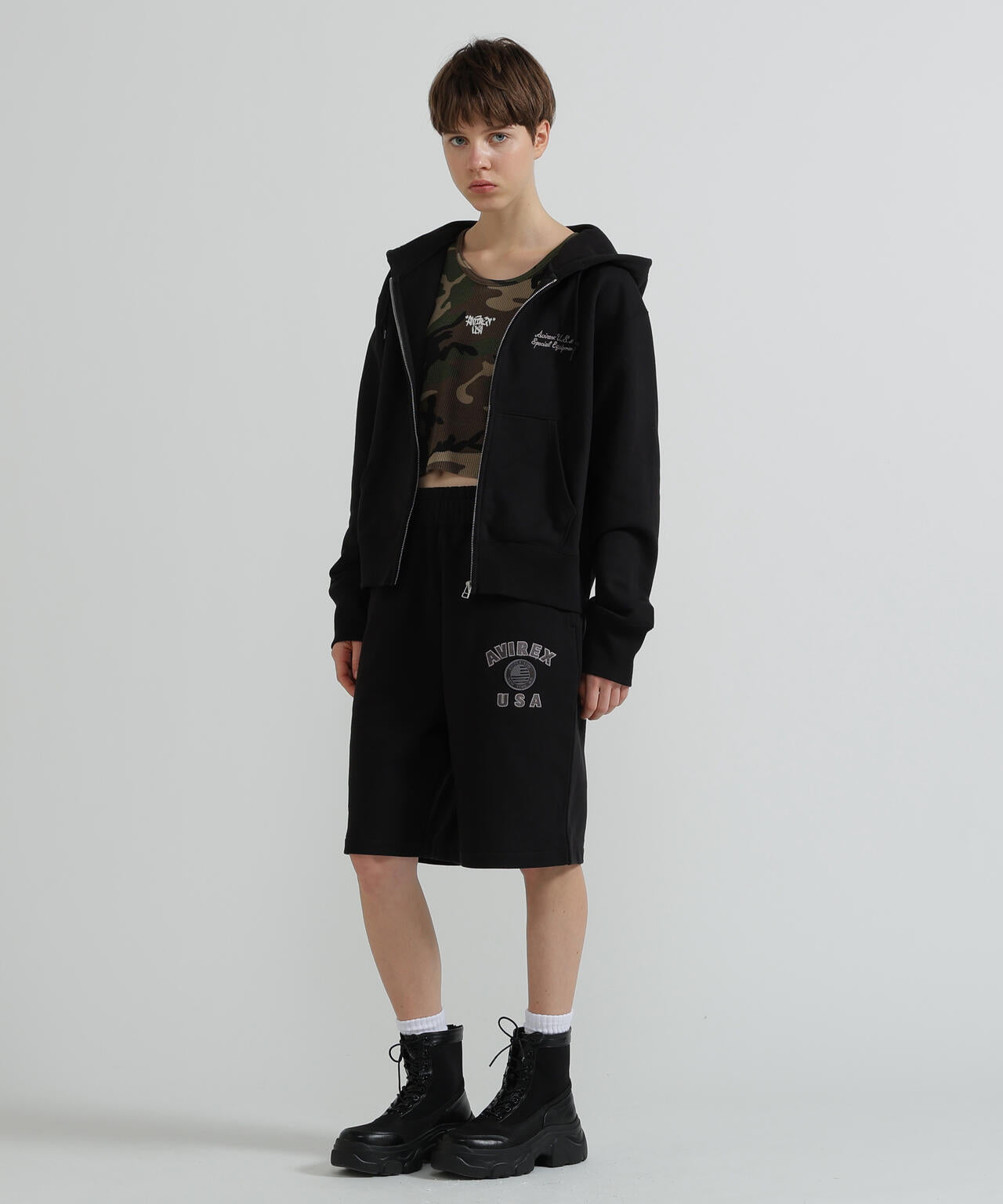 《直営店限定》CAMO WAFFLE MINI T-SHIRT