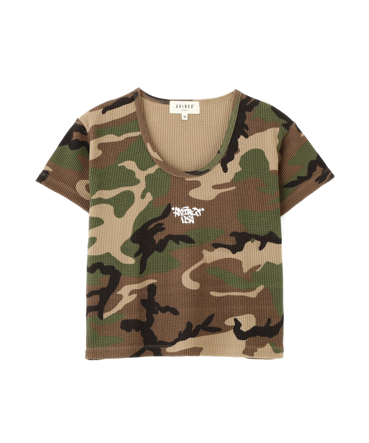 《直営店限定》CAMO WAFFLE MINI T-SHIRT