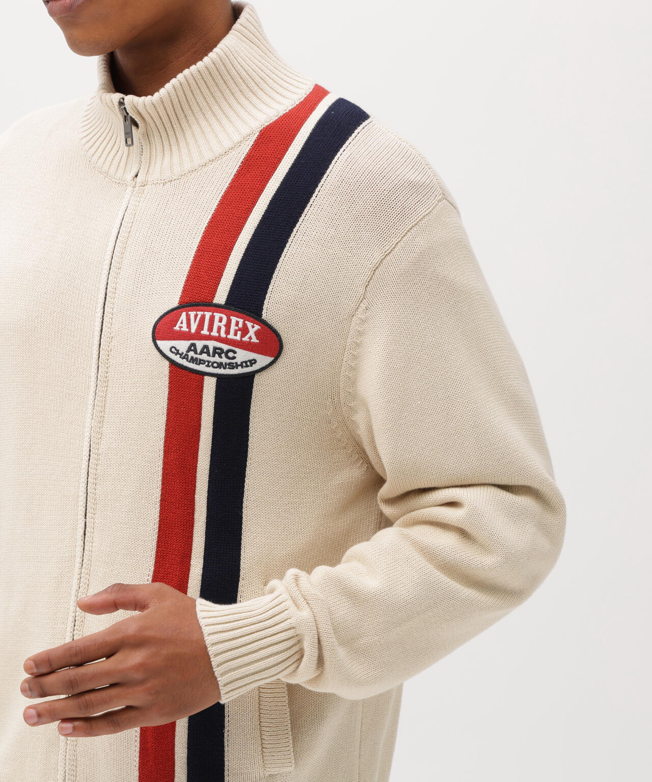 《A.A.R.C》COTTON ZIP UP KNIT