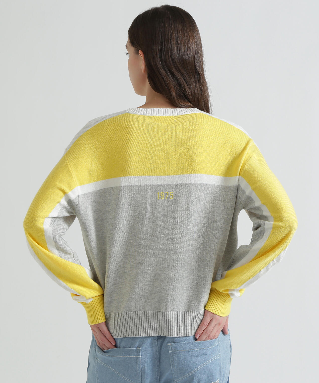 MULTI-TONE KNIT PULLOVER