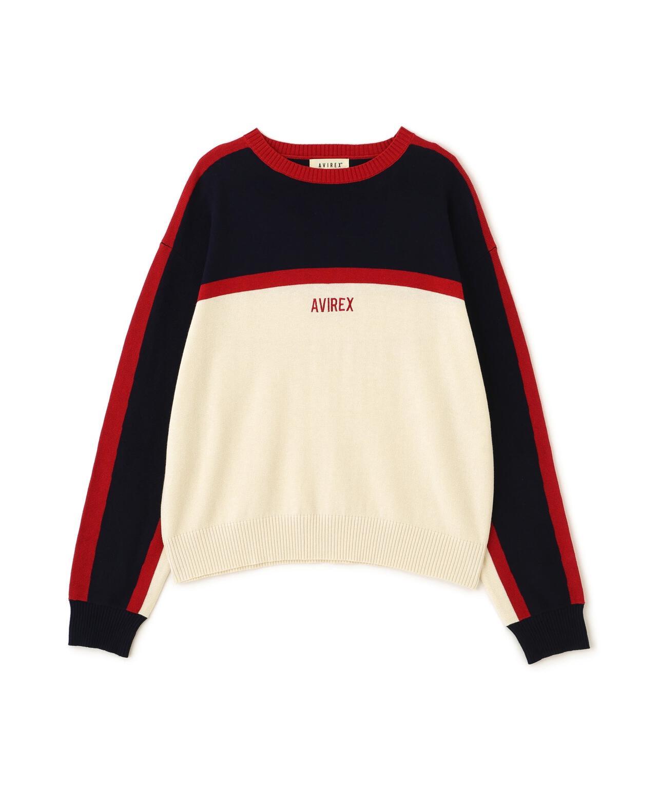MULTI-TONE KNIT PULLOVER
