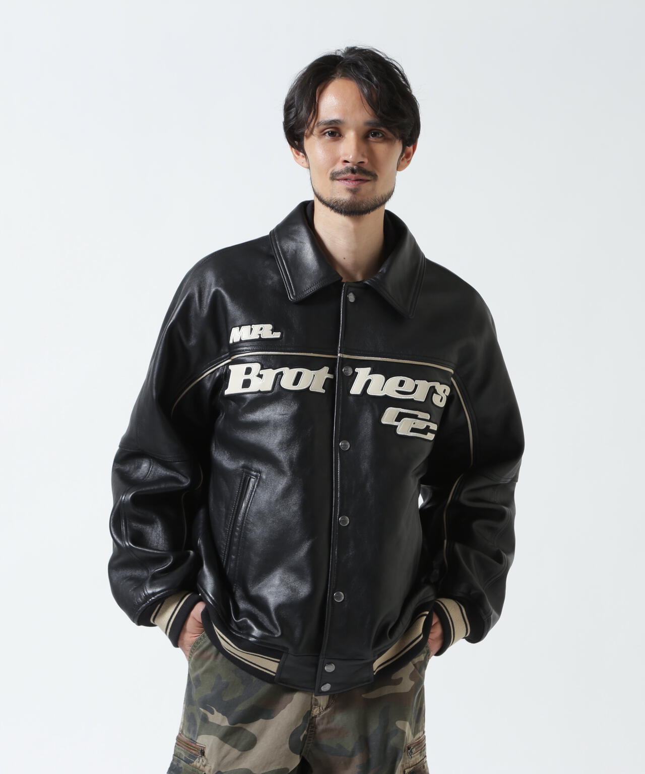 《AVIREX × MR.BROTHERS CUT CLUB》VARITY LEATHER JACKET