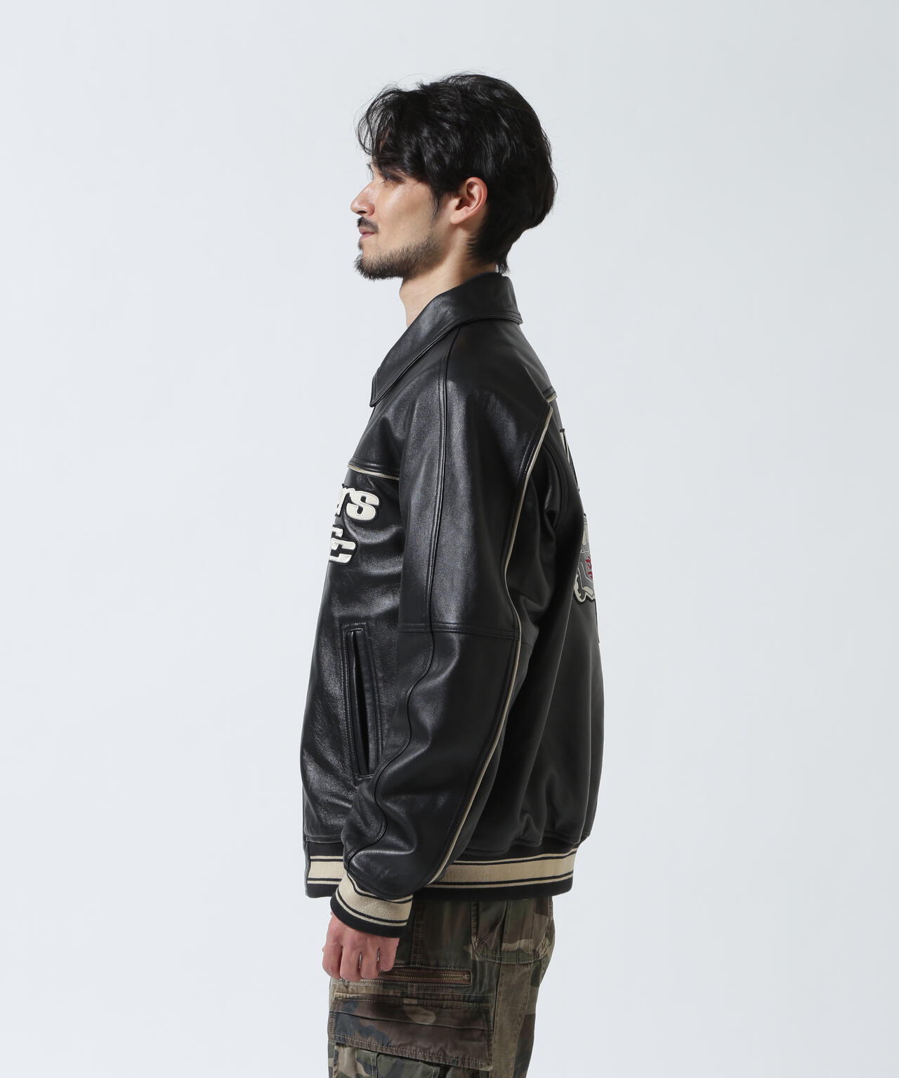 《AVIREX × MR.BROTHERS CUT CLUB》VARITY LEATHER JACKET