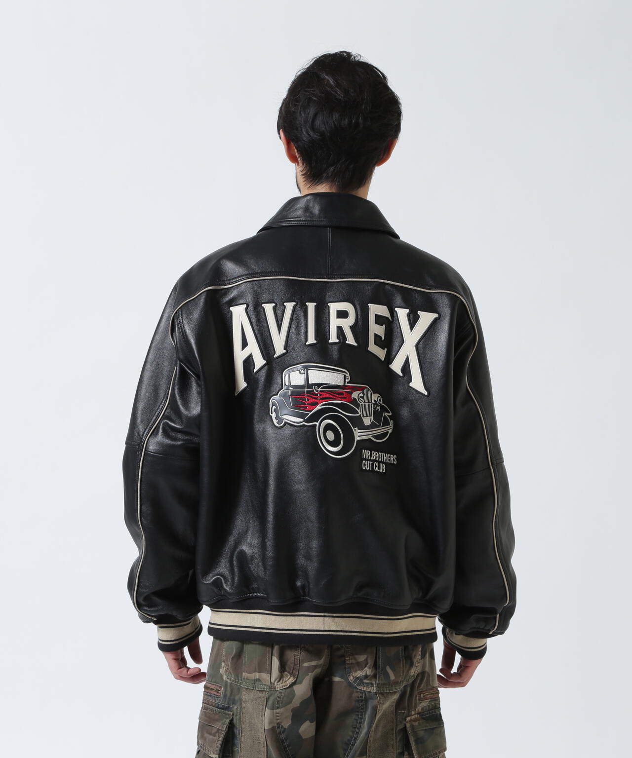 《AVIREX × MR.BROTHERS CUT CLUB》VARITY LEATHER JACKET