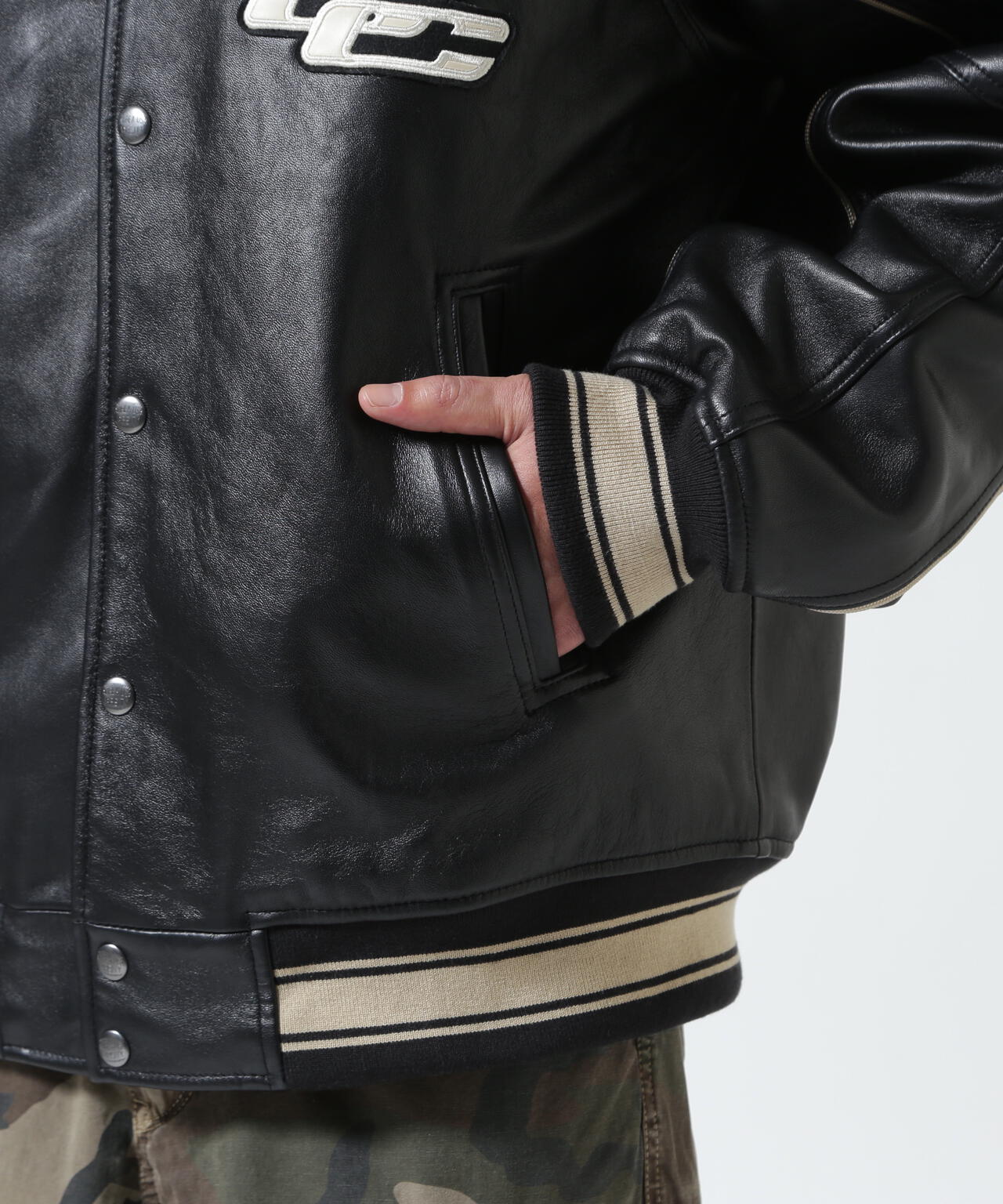 《AVIREX × MR.BROTHERS CUT CLUB》VARITY LEATHER JACKET