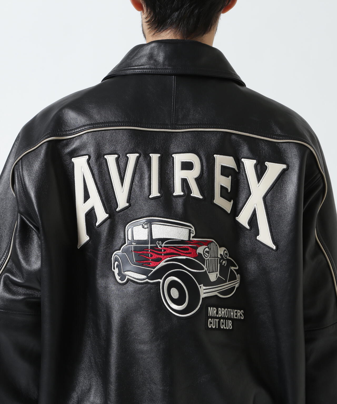 《AVIREX × MR.BROTHERS CUT CLUB》VARITY LEATHER JACKET