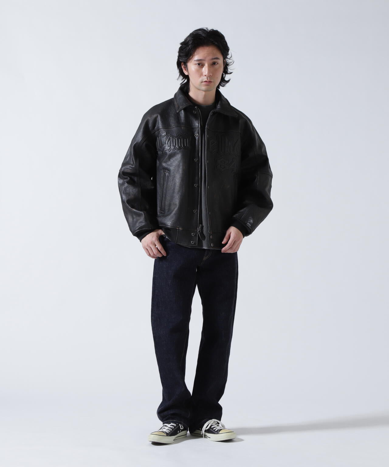 VINTAGE FINISHED VARSITY LEATHER ”CAMELLIA”