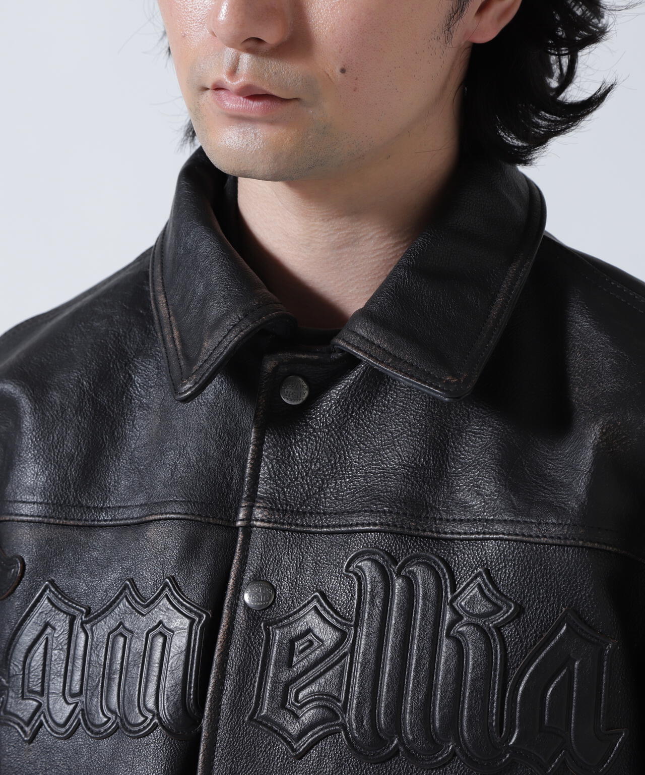 VINTAGE FINISHED VARSITY LEATHER ”CAMELLIA”