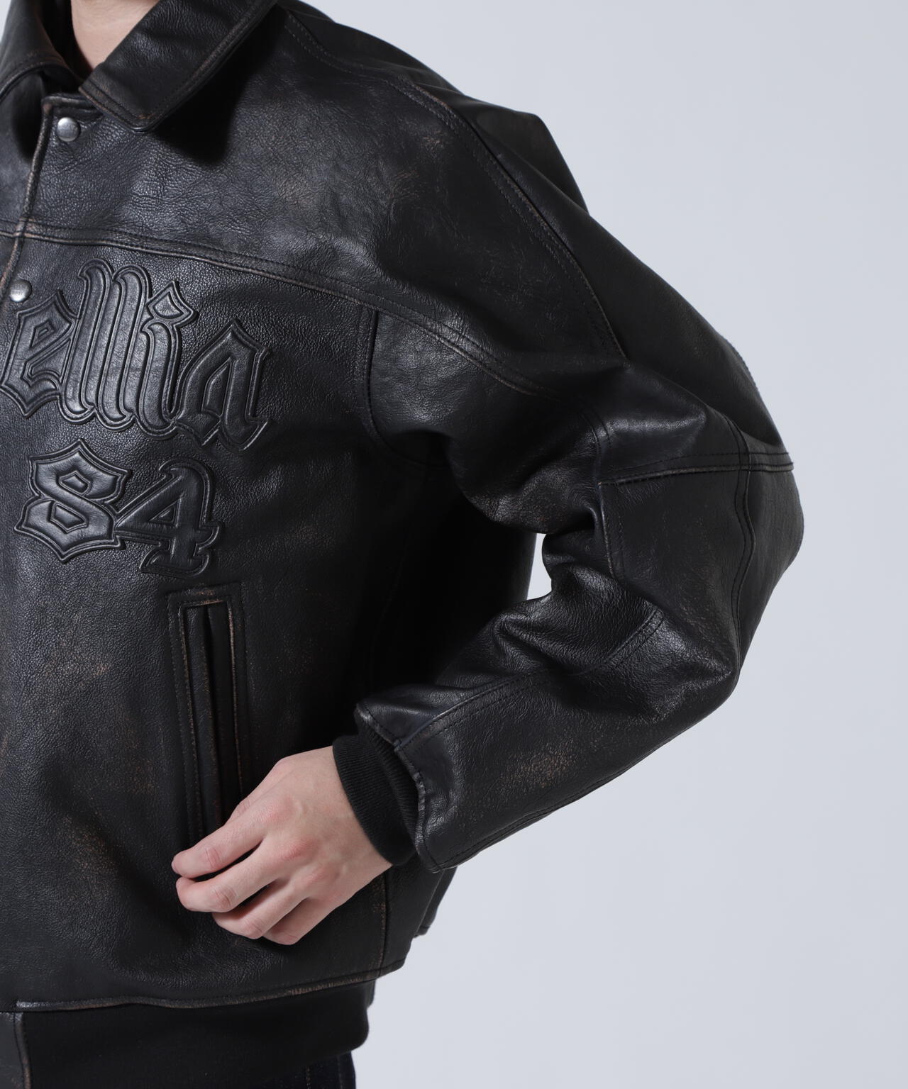 VINTAGE FINISHED VARSITY LEATHER ”CAMELLIA”