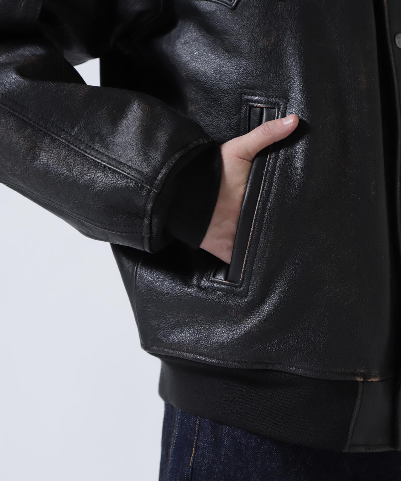 VINTAGE FINISHED VARSITY LEATHER ”CAMELLIA”