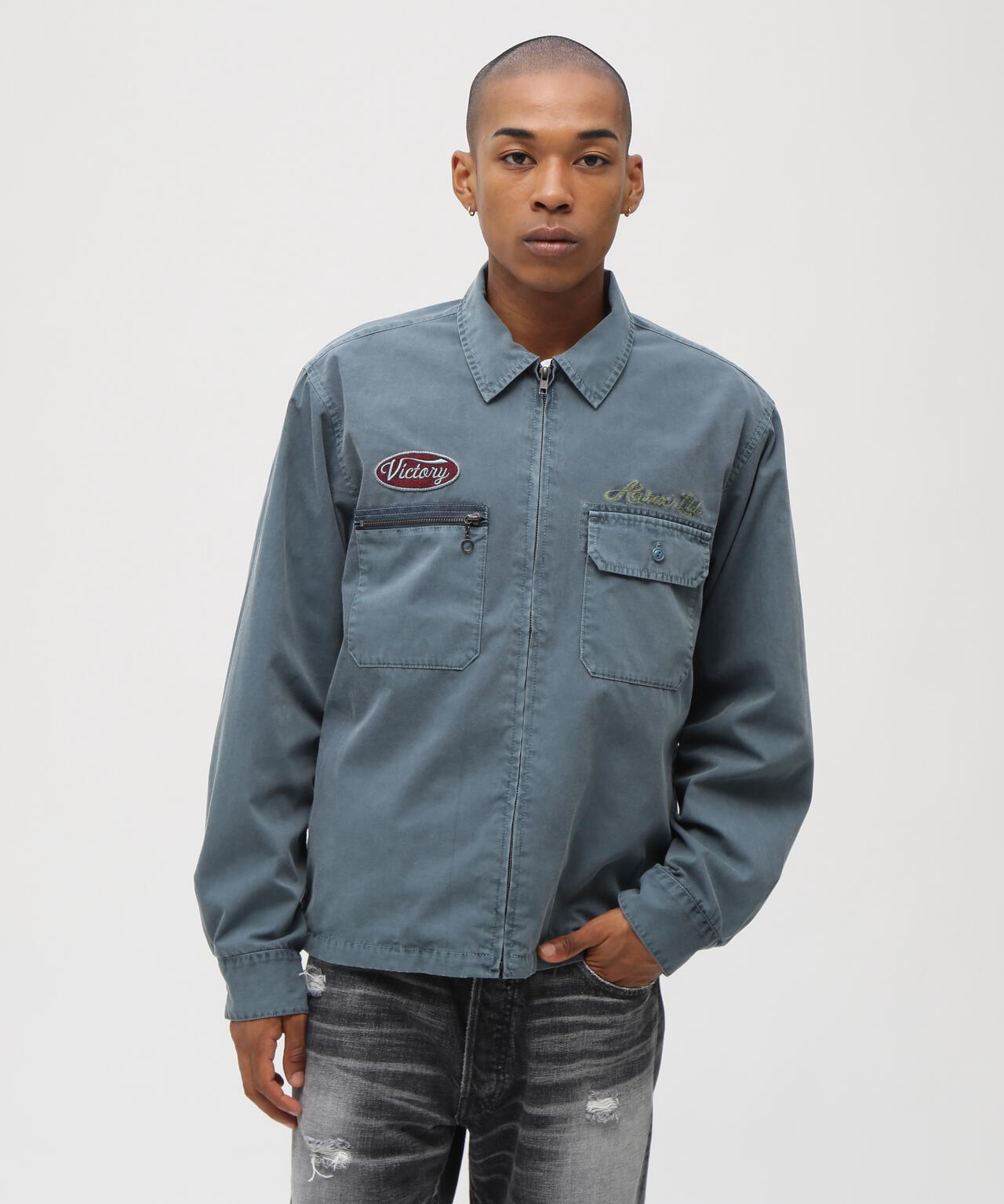 《A.A.R.C》FADED EMB WORK JACKET