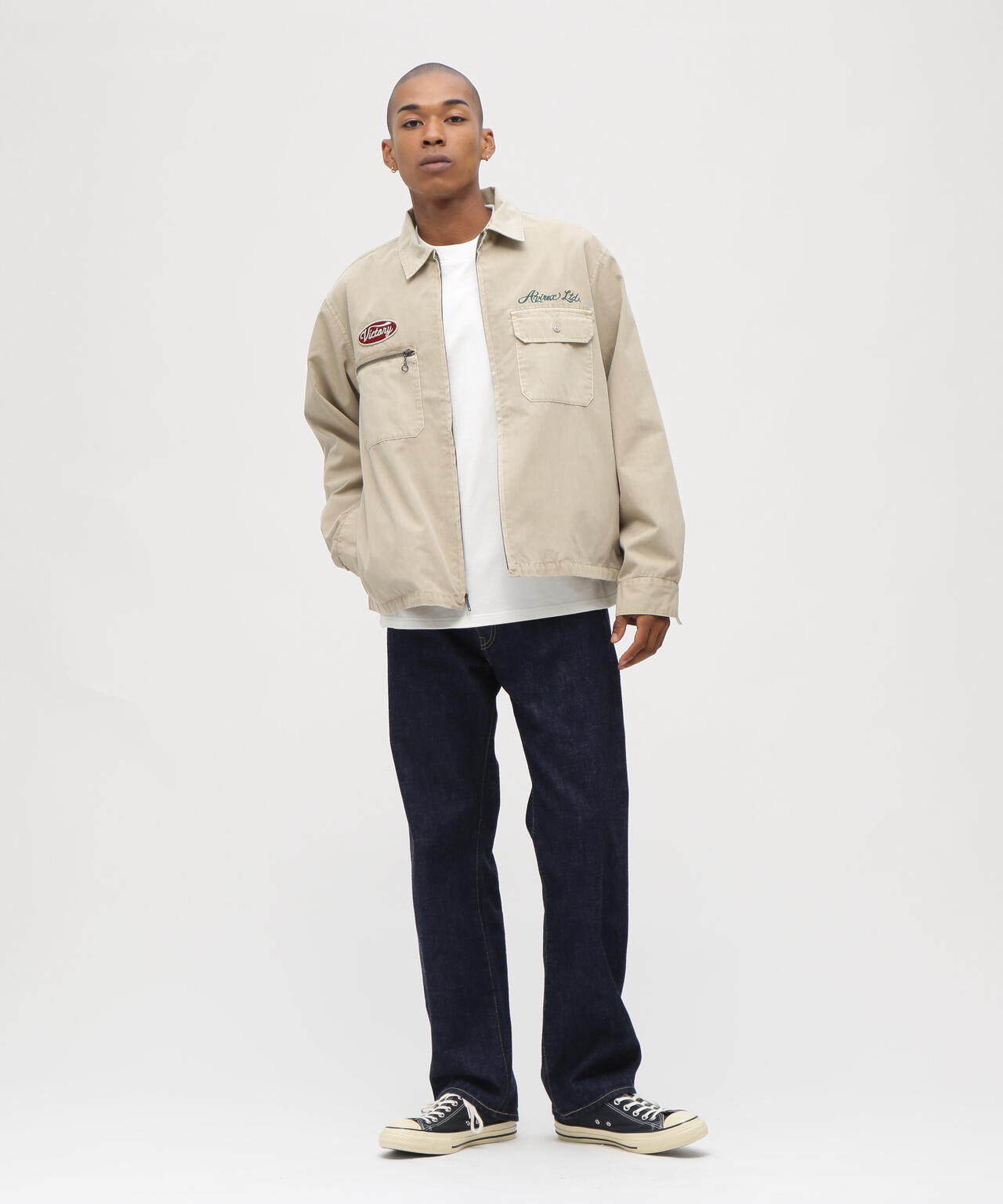 《A.A.R.C》FADED EMB WORK JACKET