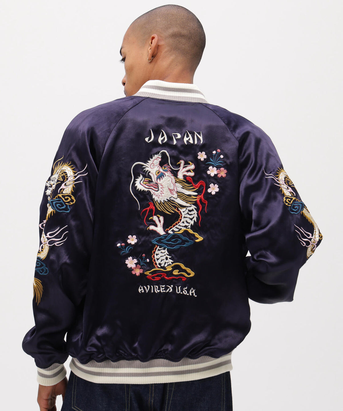 《直営店限定》SOUVENIR JACKET ”DRAGON & CHERRY BLOSSOMS”