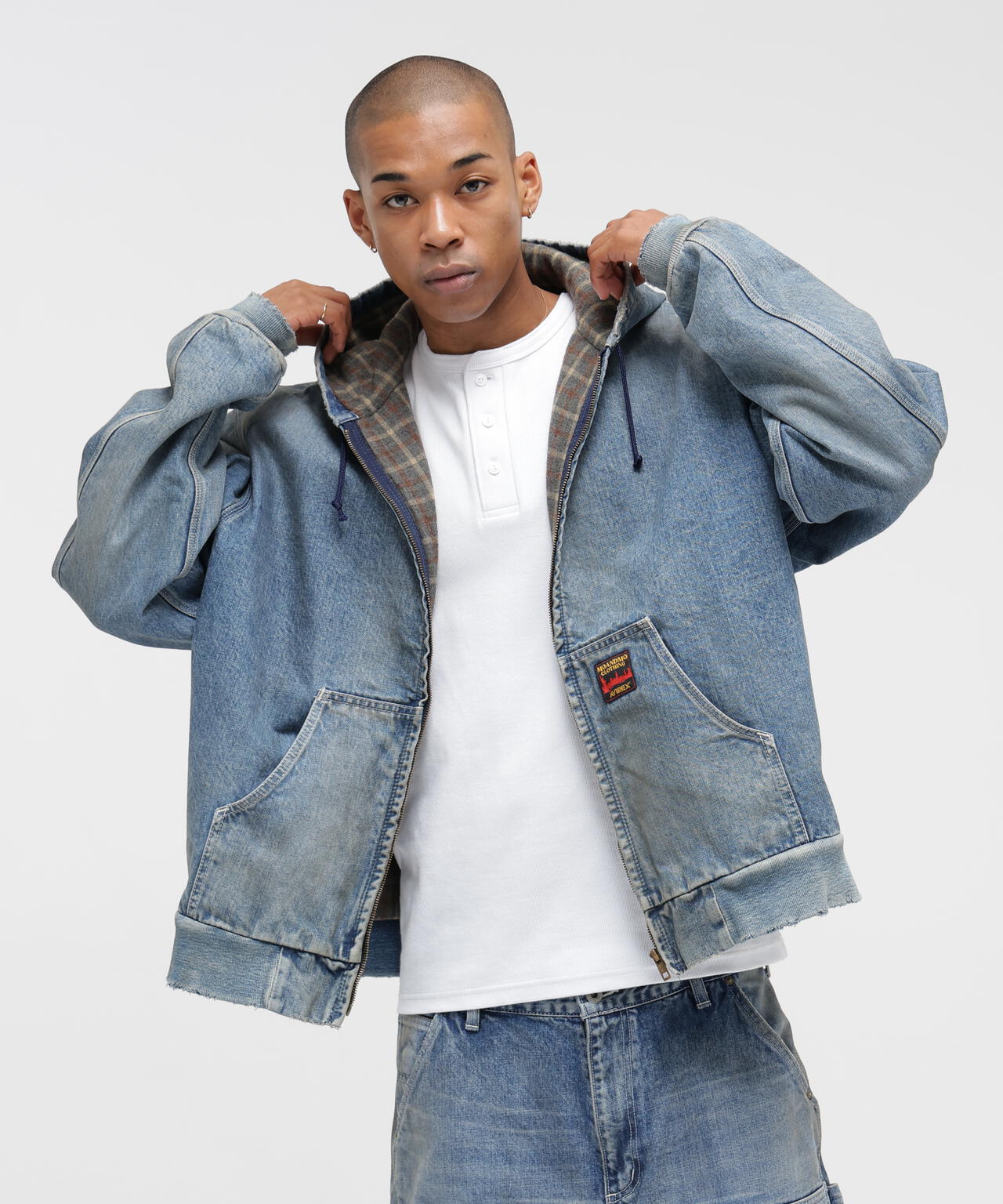 《AVIREX|MOANDMO CLOTHING》DENIM ACTIVE PARKA