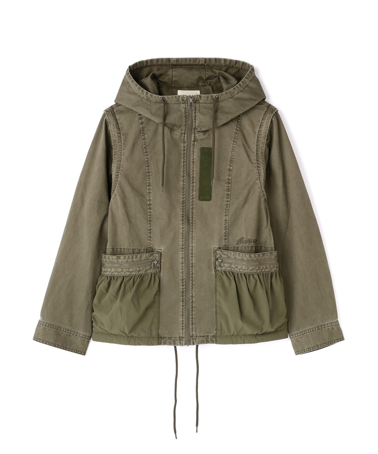 《WOMAN》MILITARY ZIP POCKET DETACHABLE JACKET