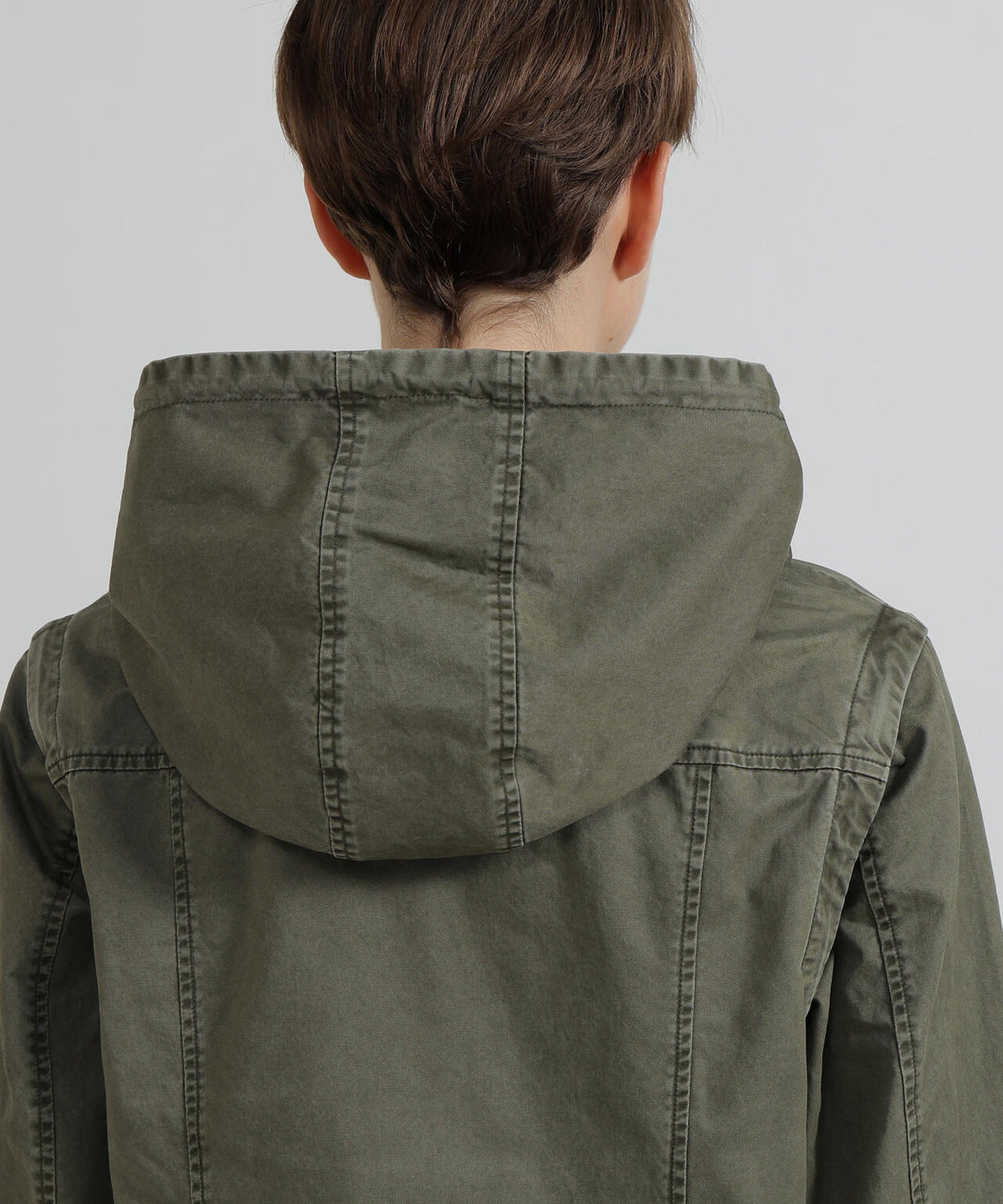 《WOMAN》MILITARY ZIP POCKET DETACHABLE JACKET