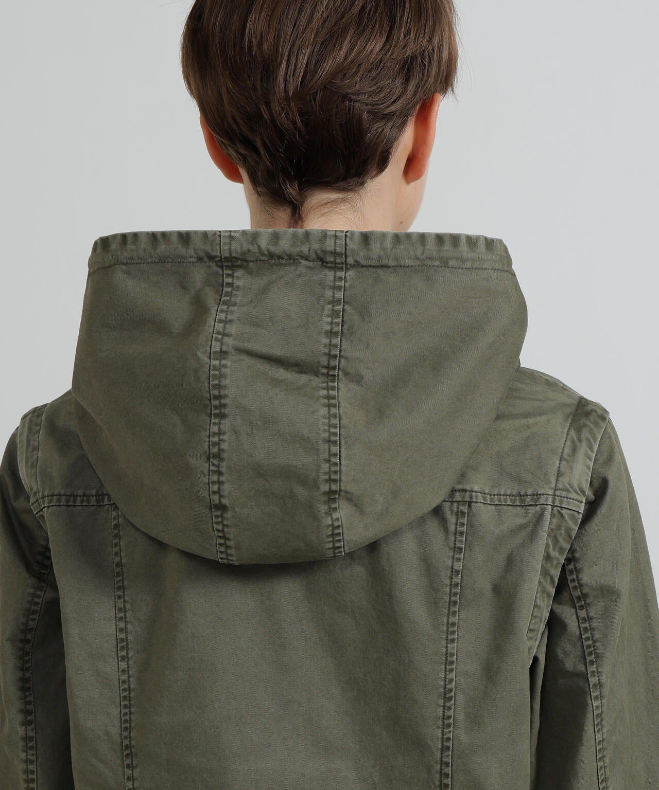 《WOMAN》MILITARY ZIP POCKET DETACHABLE JACKET