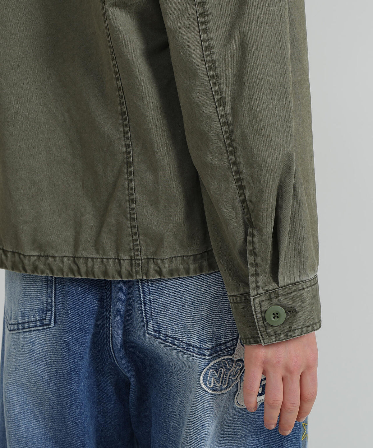 《WOMAN》MILITARY ZIP POCKET DETACHABLE JACKET