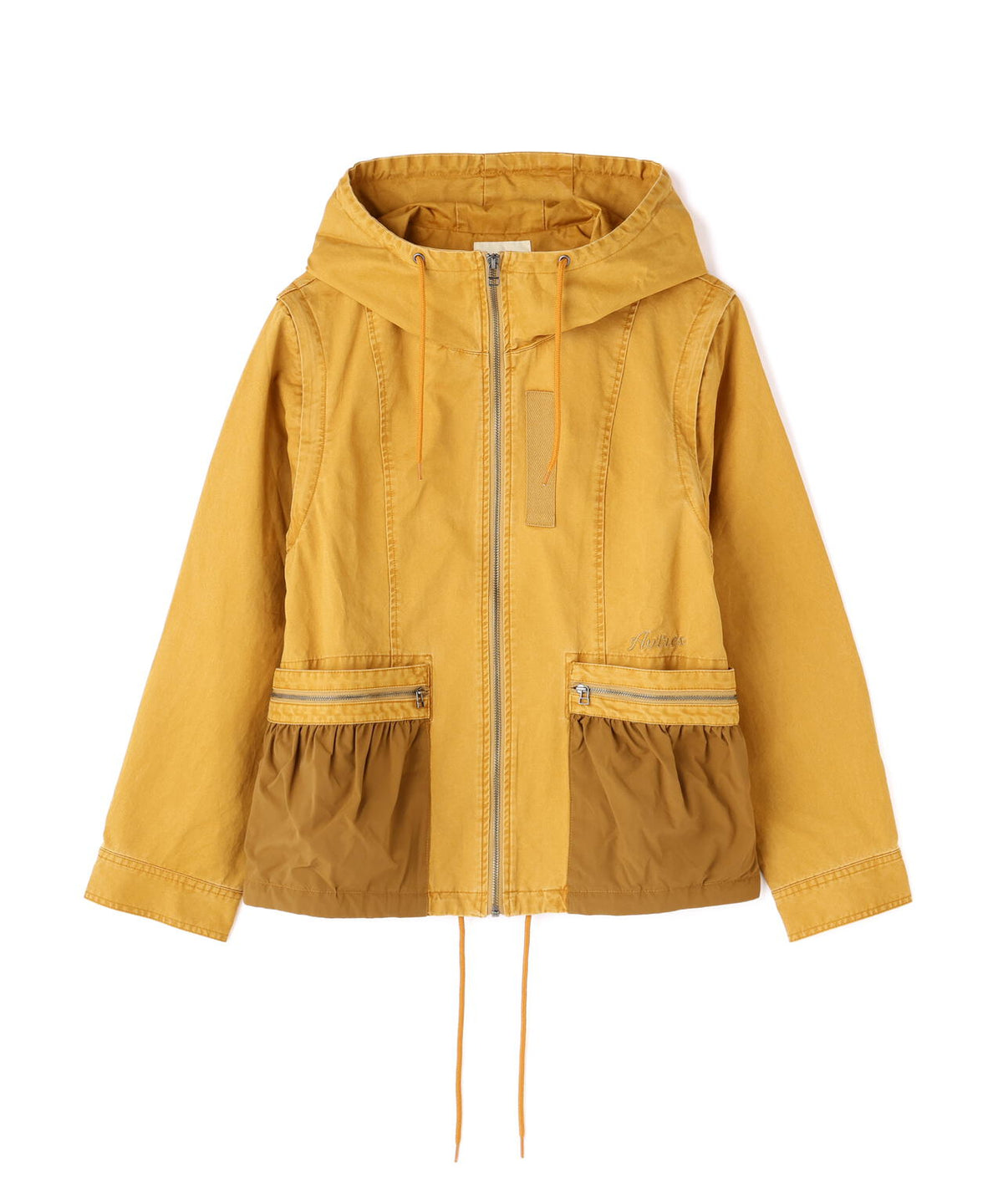 《WOMAN》MILITARY ZIP POCKET DETACHABLE JACKET