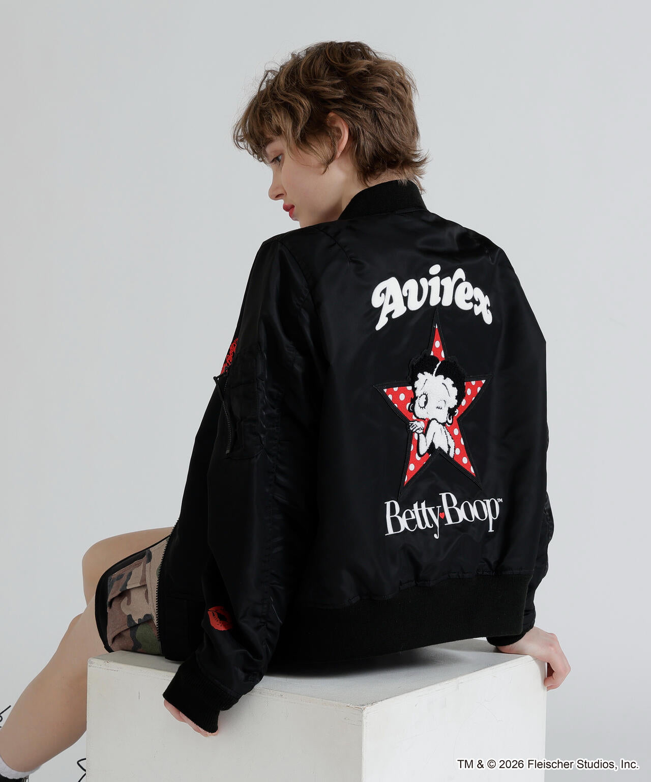 《AVIREX × Betty Boop》LIGHT MA-1