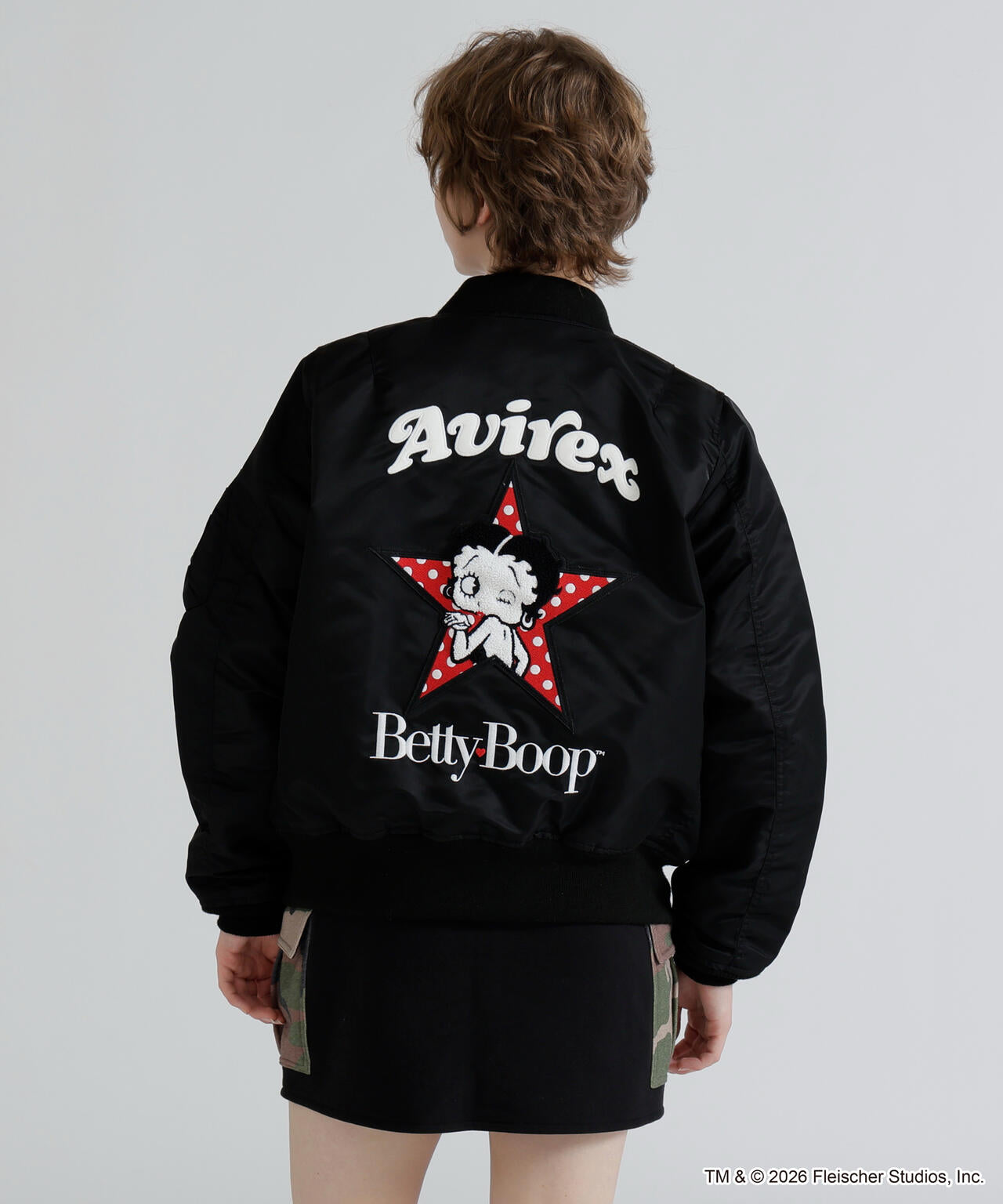 《AVIREX × Betty Boop》LIGHT MA-1
