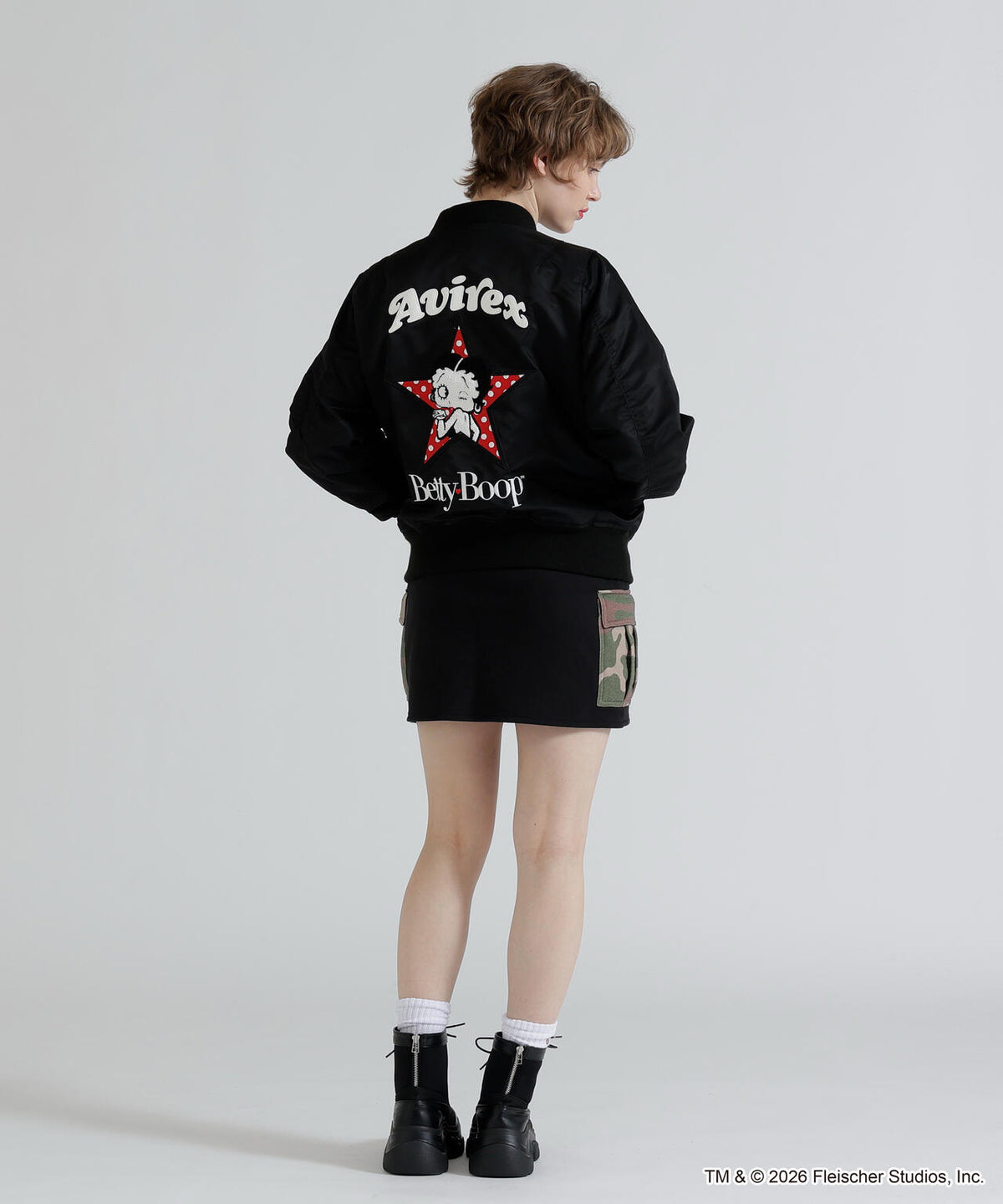《AVIREX × Betty Boop》LIGHT MA-1