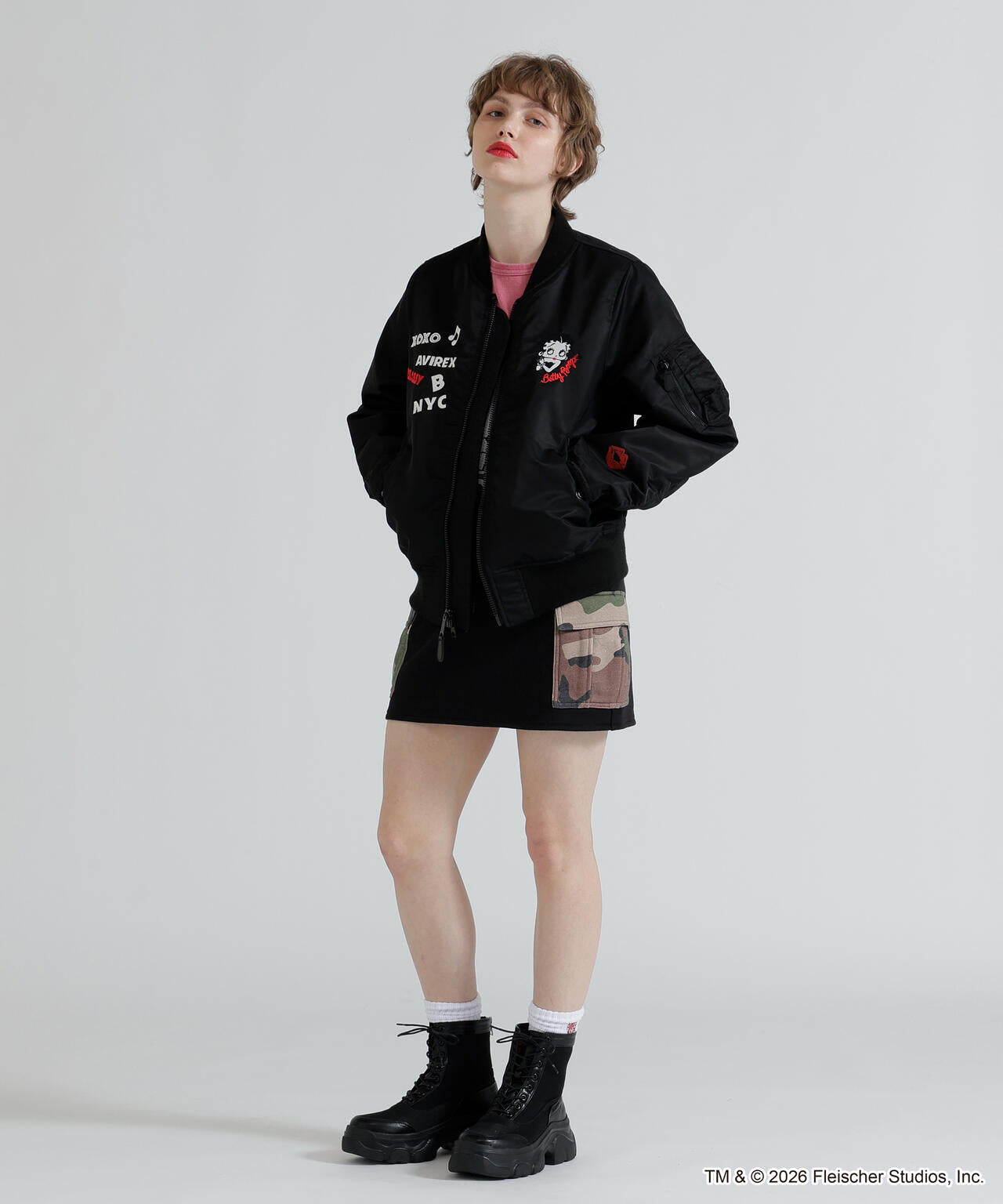 《AVIREX × Betty Boop》LIGHT MA-1