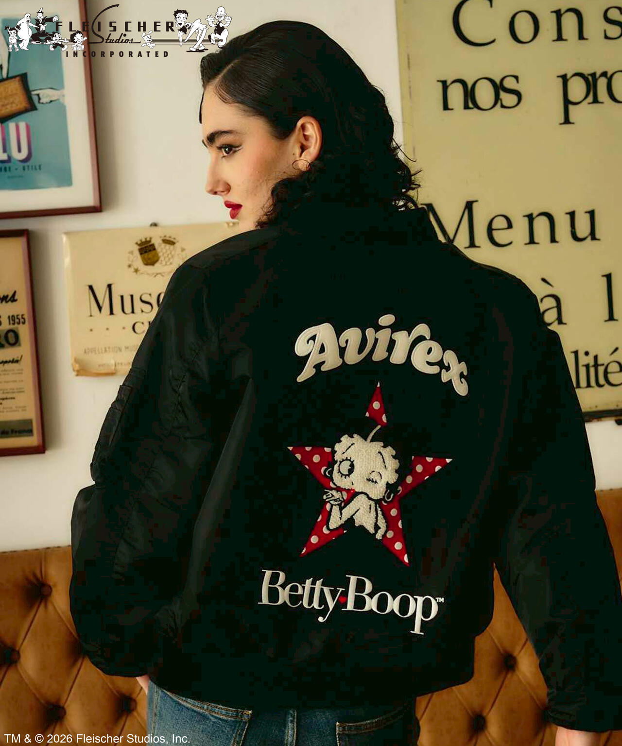 《AVIREX × Betty Boop》LIGHT MA-1