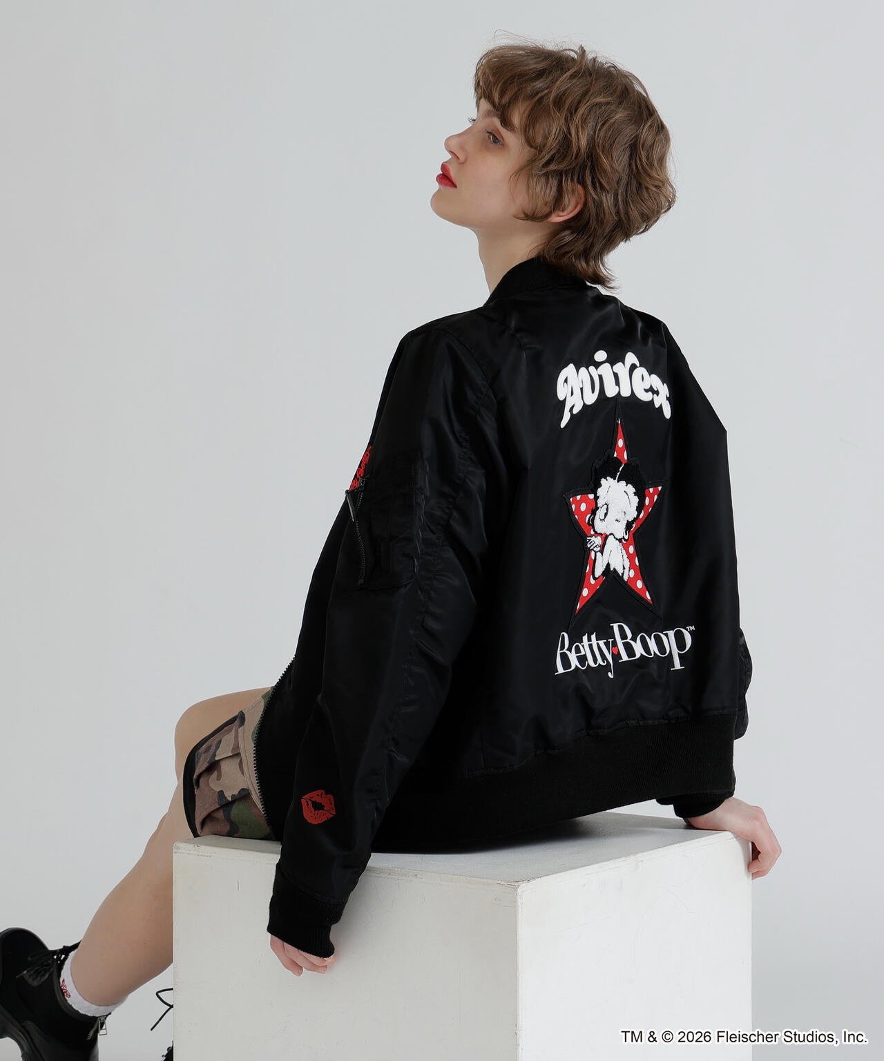《AVIREX × Betty Boop》LIGHT MA-1