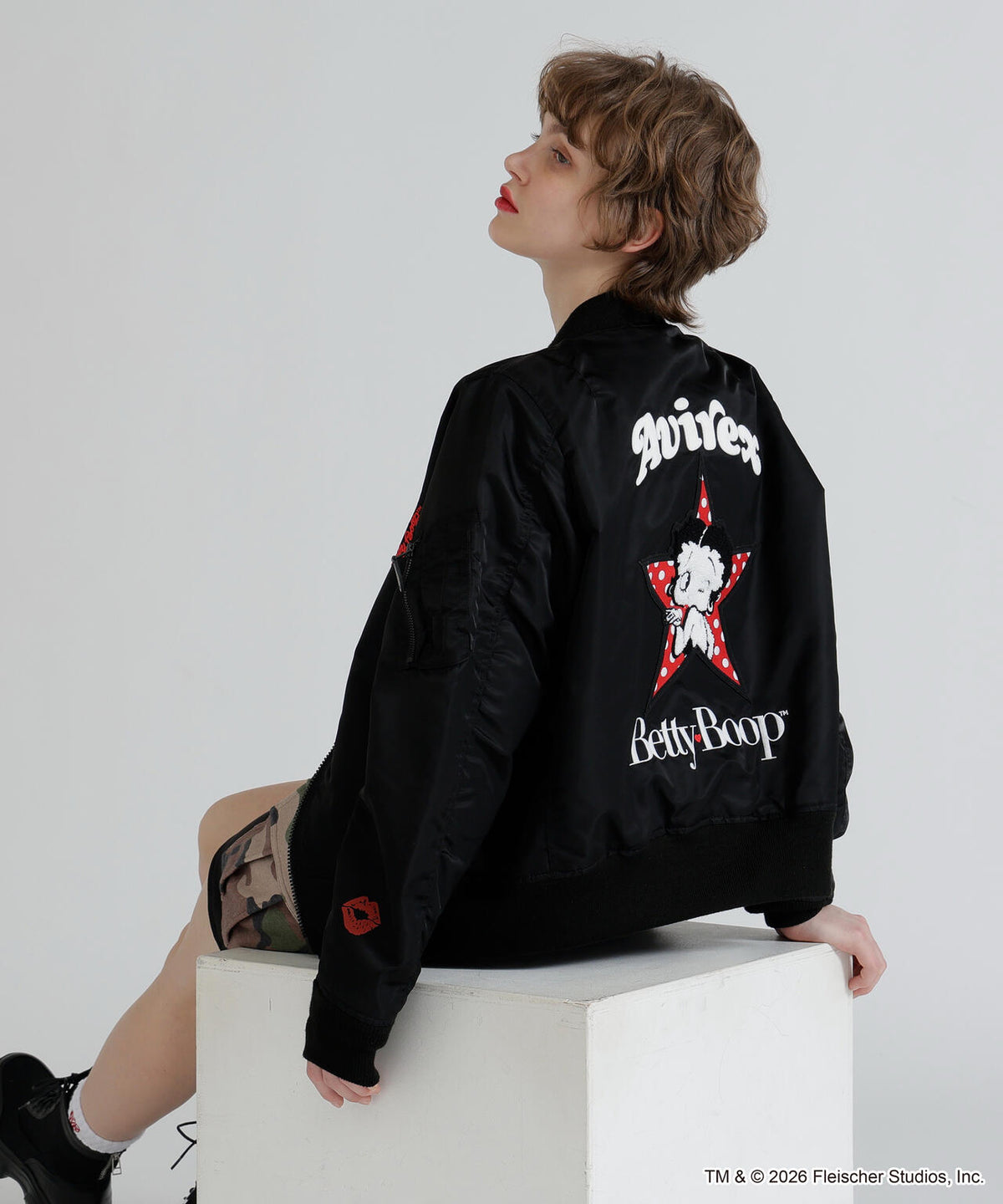 《AVIREX × Betty Boop》LIGHT MA-1