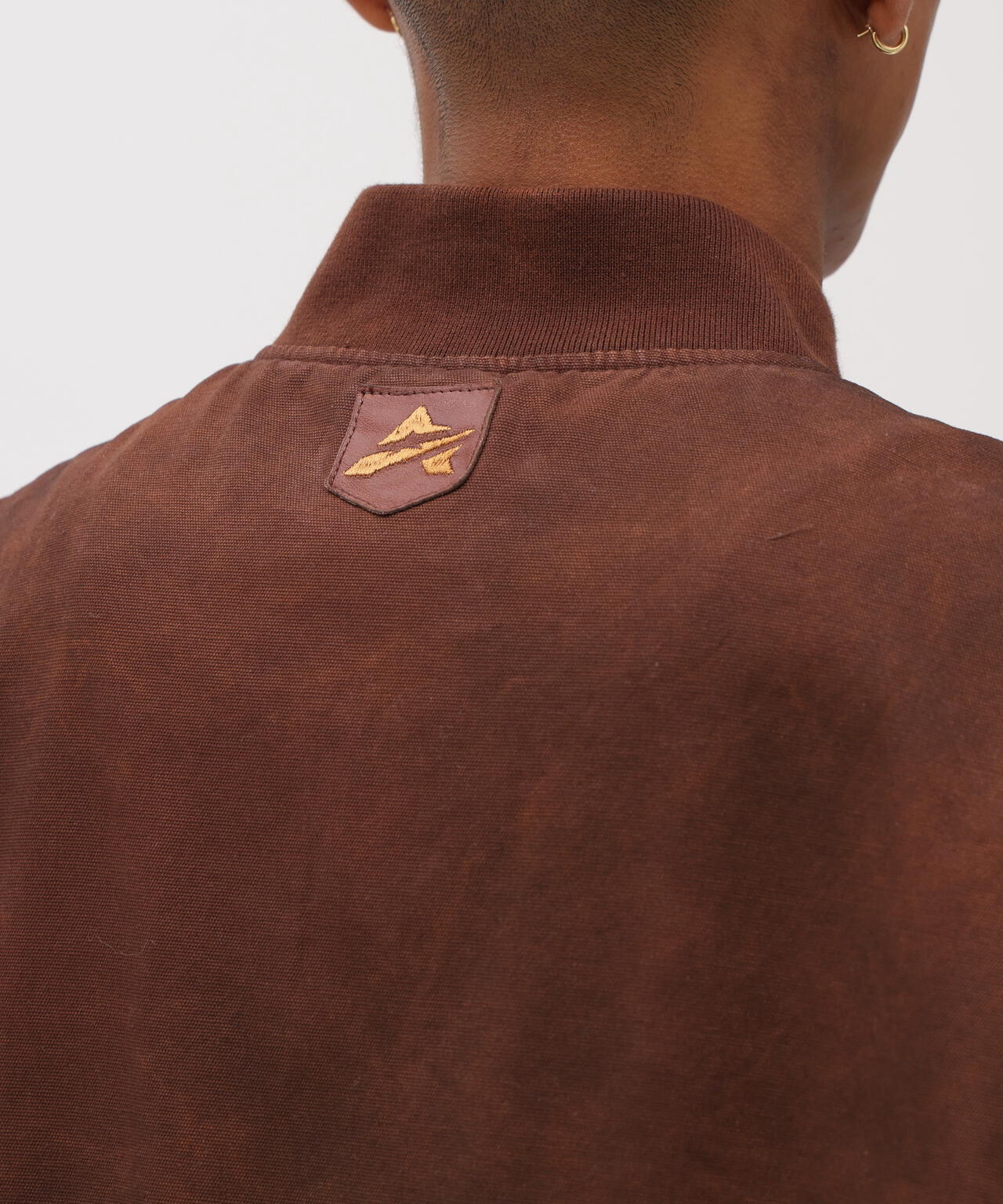 LEATHER PATCH DUCK VEST