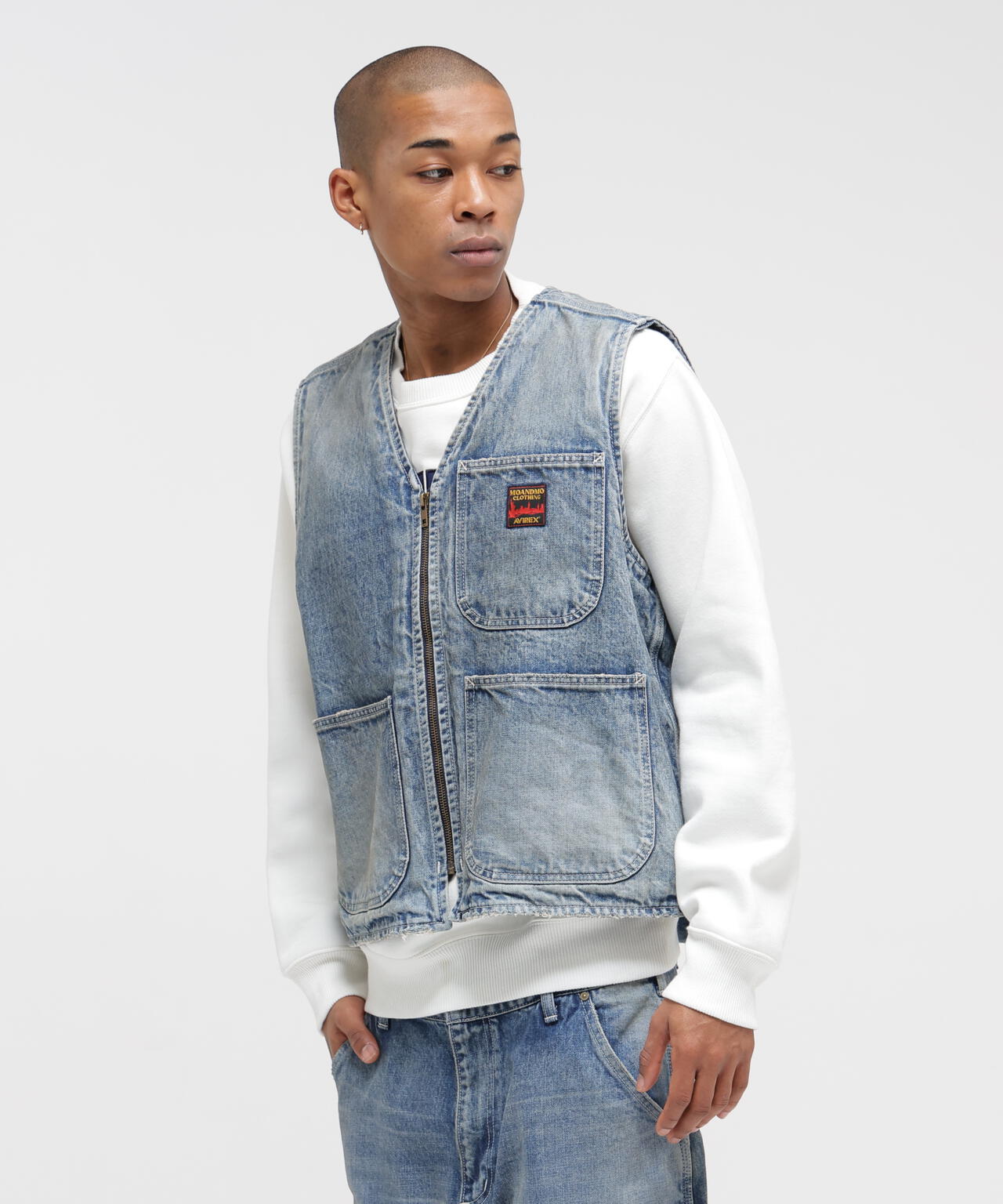 《AVIREX|MOANDMO CLOTHING》DENIM WORK VEST