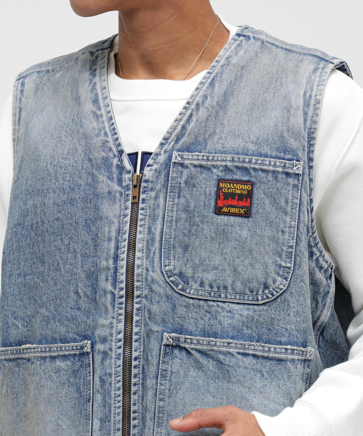 《AVIREX|MOANDMO CLOTHING》DENIM WORK VEST