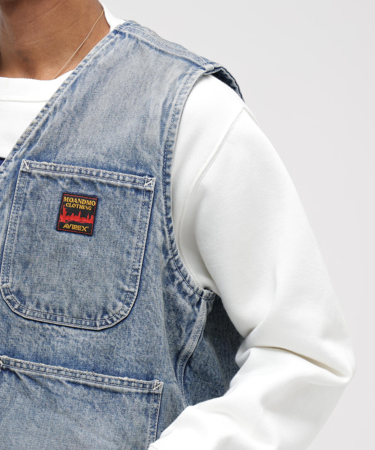 《AVIREX|MOANDMO CLOTHING》DENIM WORK VEST