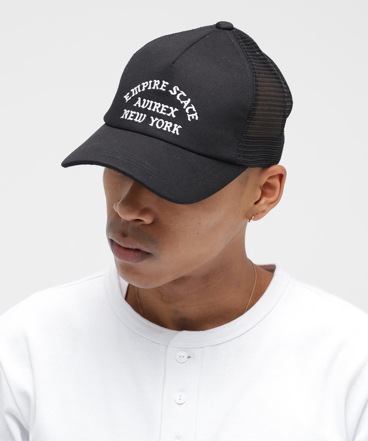VARSITY LOGO TWILL MESH CAP