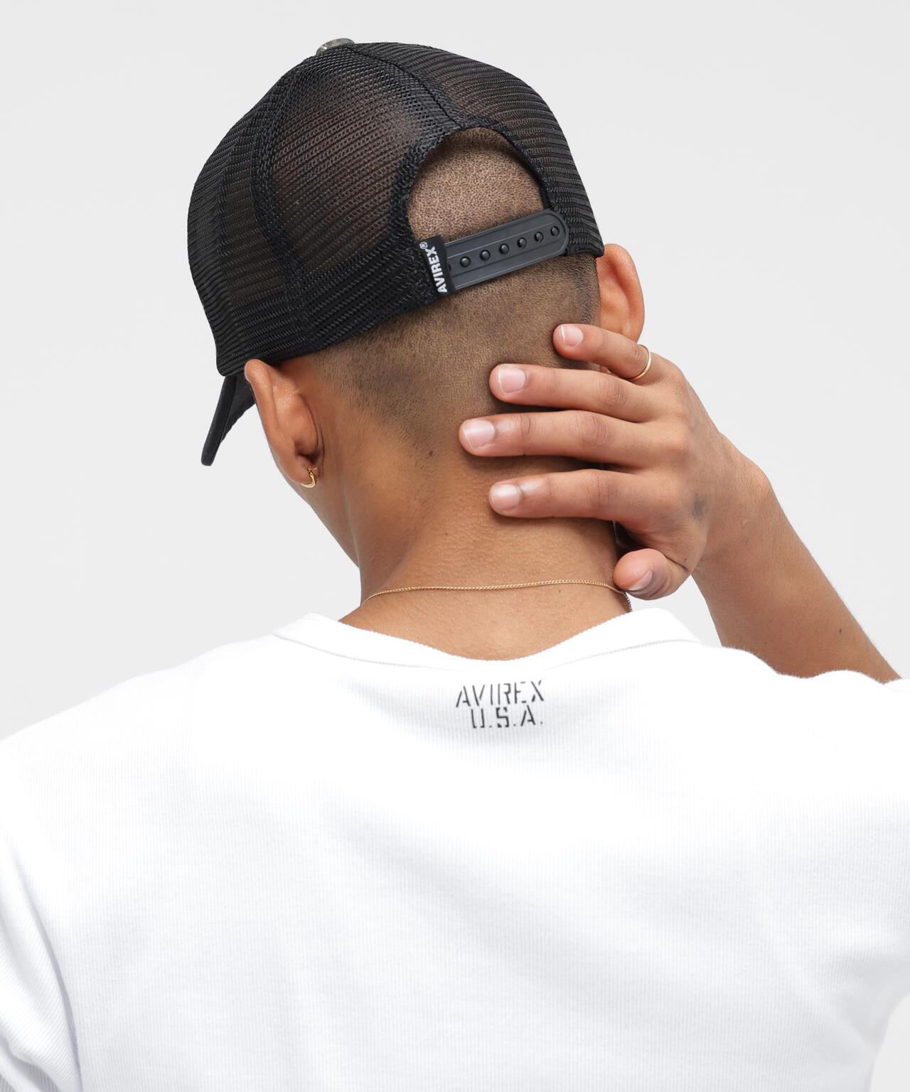 VARSITY LOGO TWILL MESH CAP