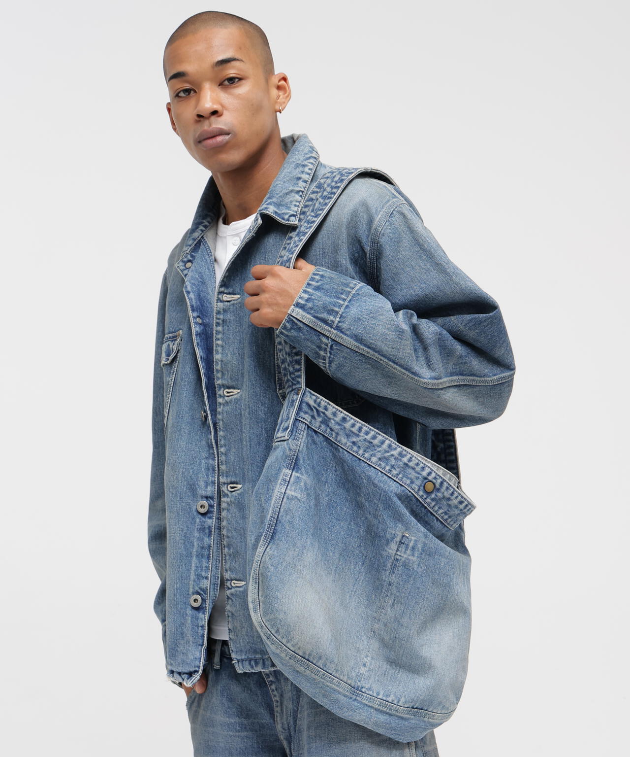 《AVIREX|MOANDMO CLOTHING》DENIM POSTMAN BAG